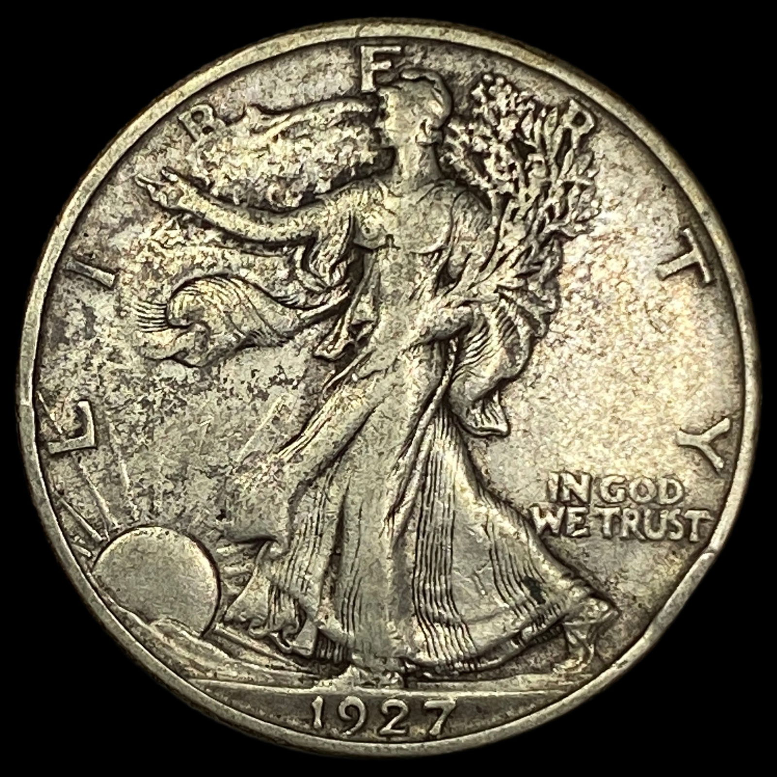 1927-S Walking Liberty Half Dollar LIGHTLY CIRCULATED: 1927-S Walking Liberty Half Dollar LIGHTLY CIRCULATED
