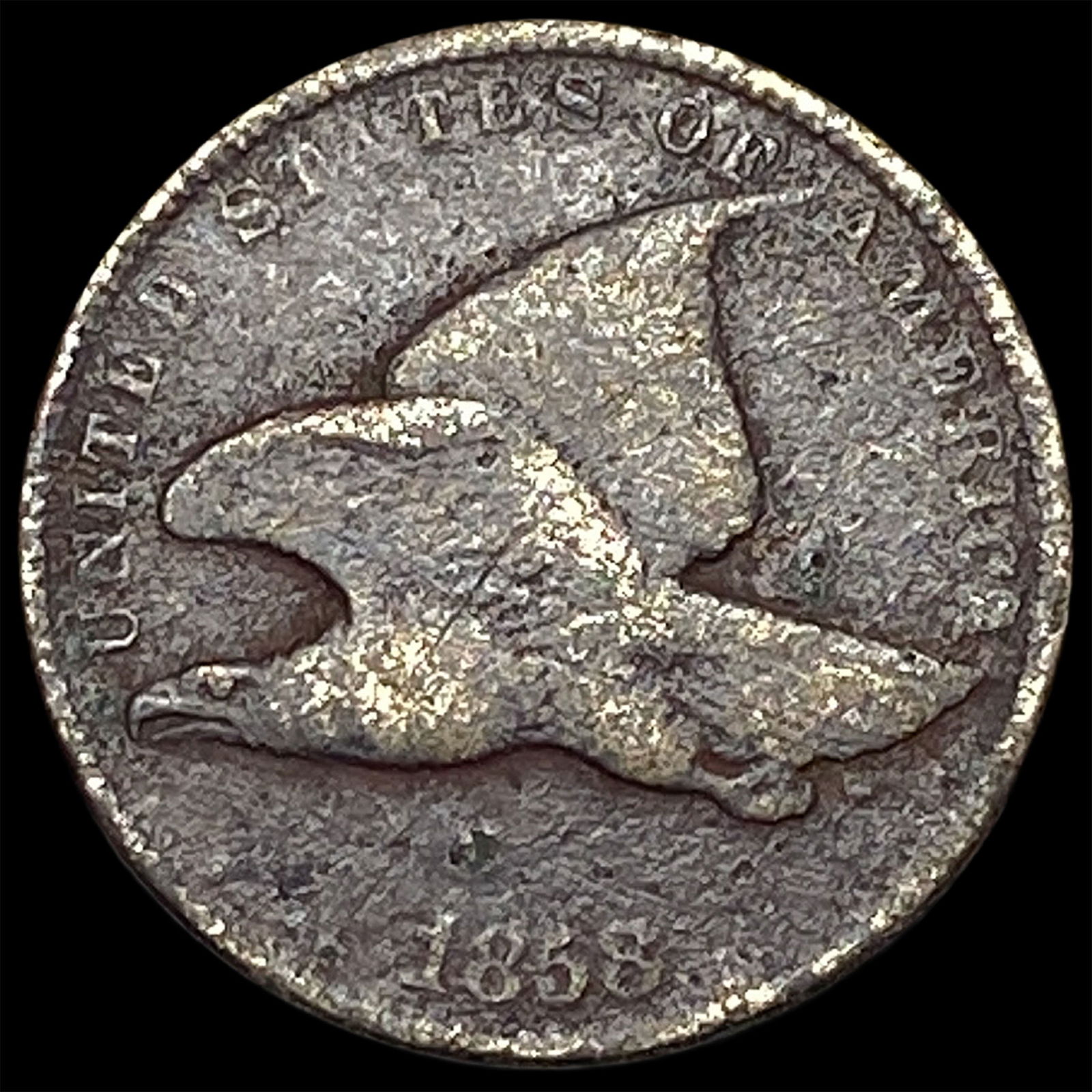 1858 Copper-Nickel Flying Eagle Cent HIGH GRADE (1 of 2)