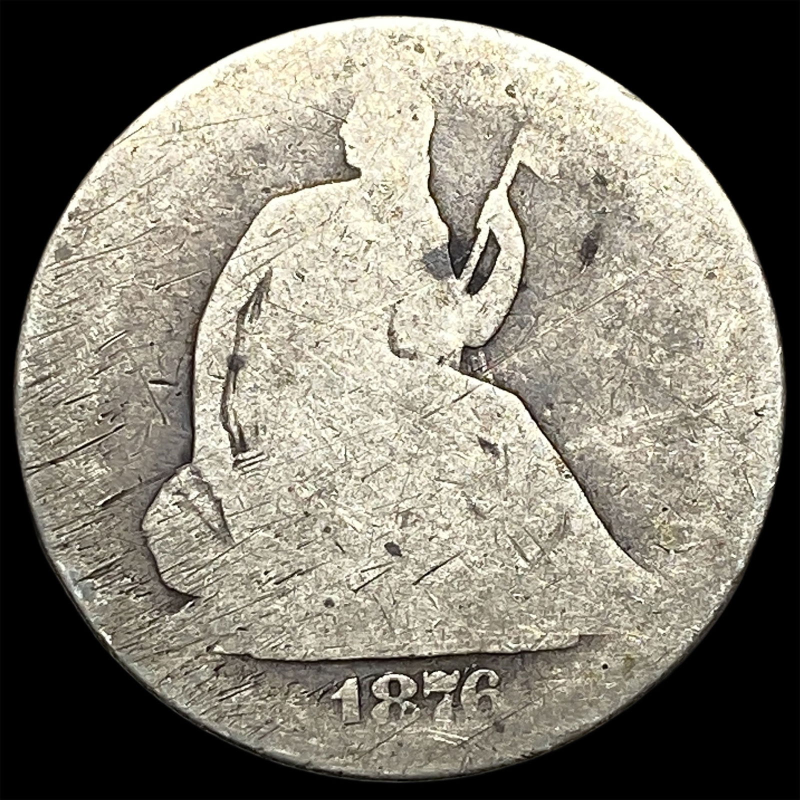 1876-S Silver Seated Liberty Half Dollar HIGH GRADE: 1876-S Silver Seated Liberty Half Dollar HIGH GRADE