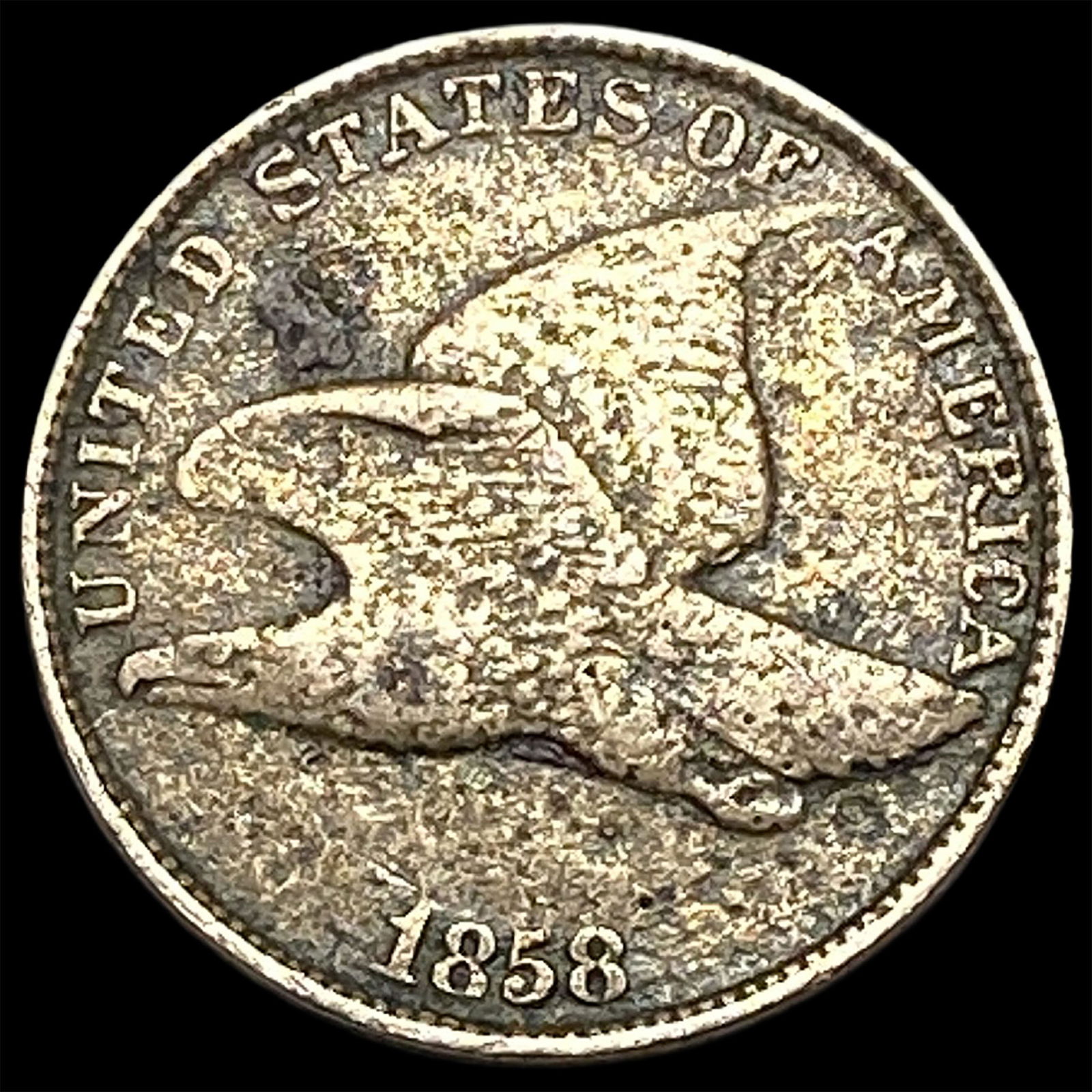 1858 Copper-Nickel Flying Eagle Cent HIGH GRADE: 1858 Copper-Nickel Flying Eagle Cent HIGH GRADE
