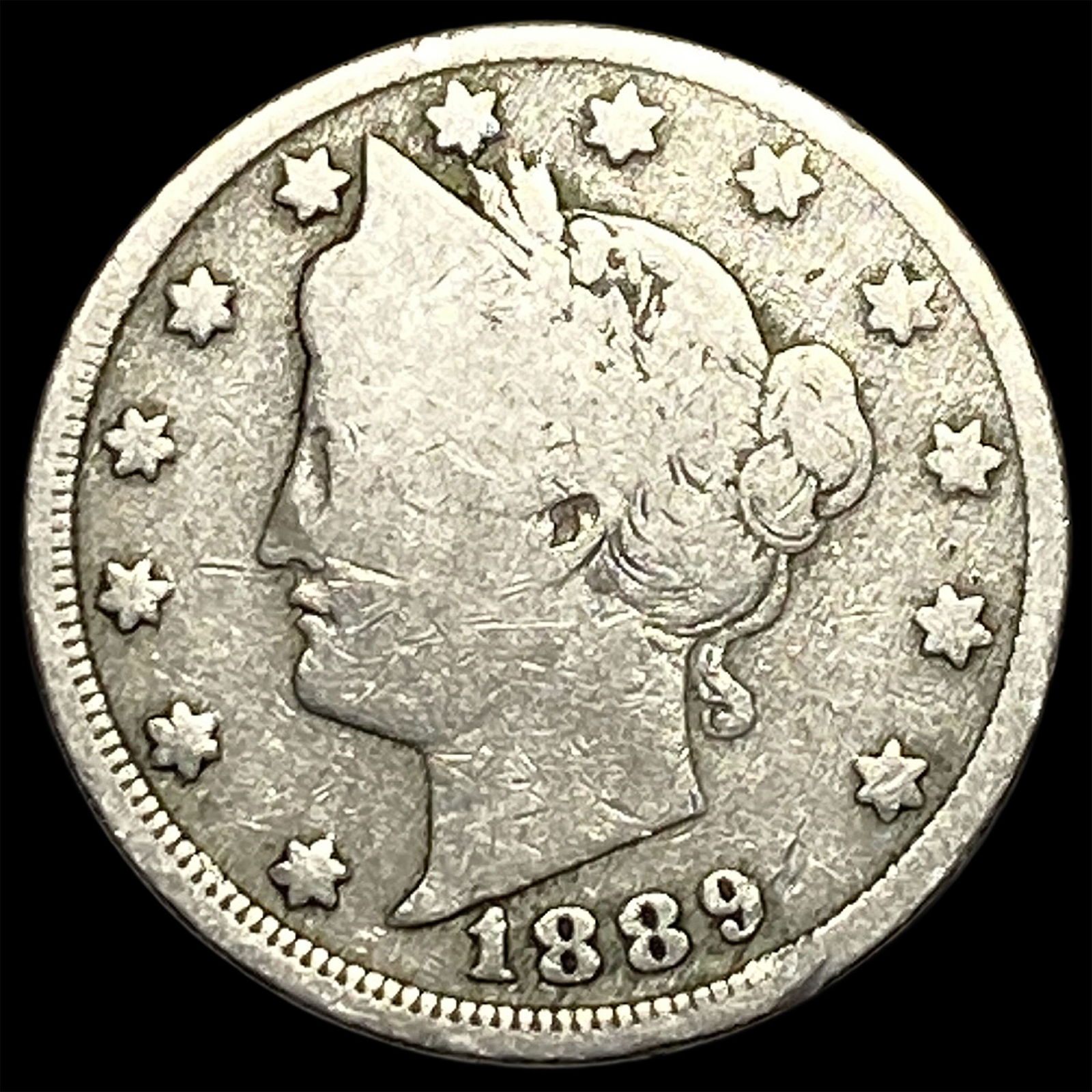 1889-O Liberty Head Nickel NICELY CIRCULATED: 1889-O Liberty Head Nickel NICELY CIRCULATED