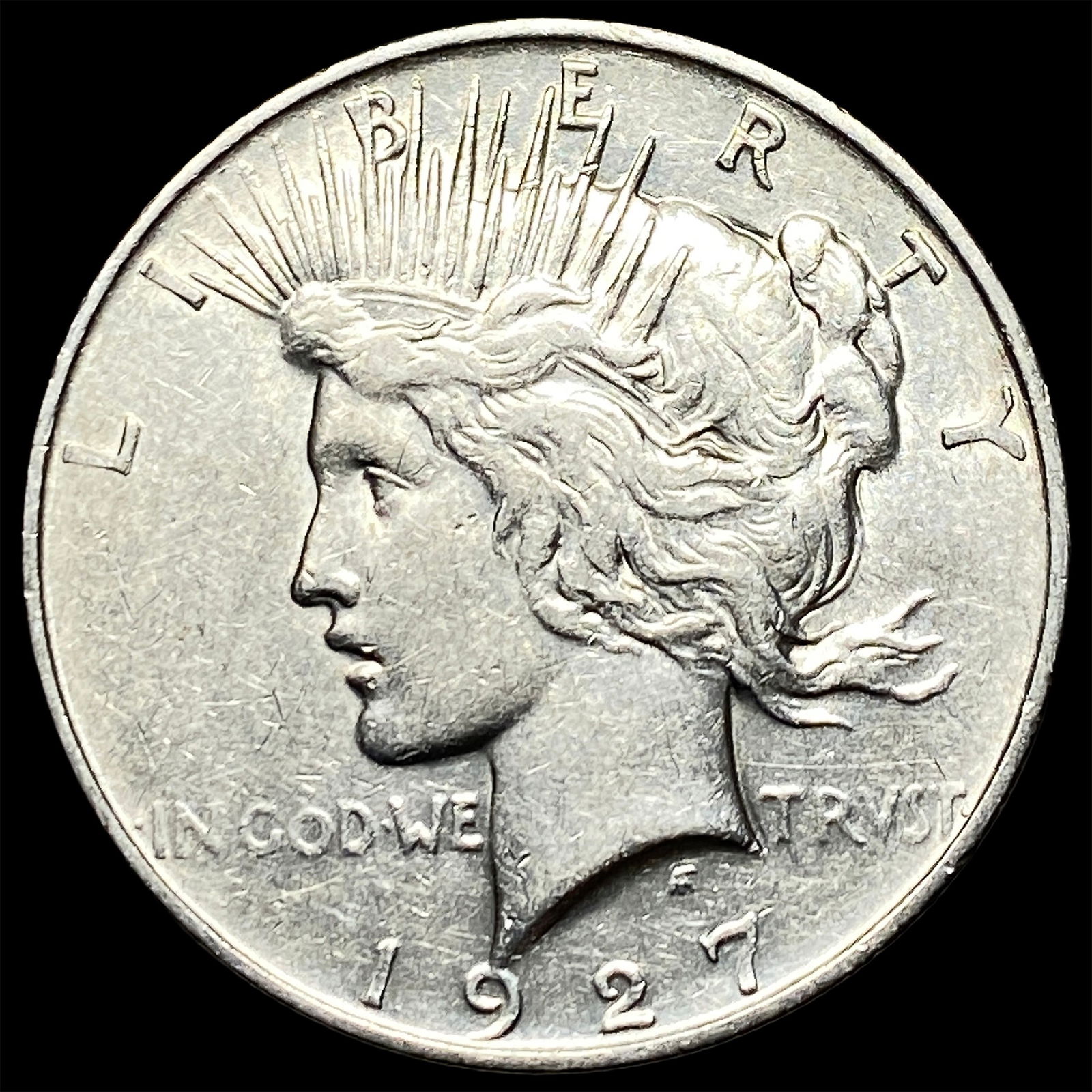 1927-D Silver Peace Dollar CLOSELY UNCIRCULATED: 1927-D Silver Peace Dollar CLOSELY UNCIRCULATED
