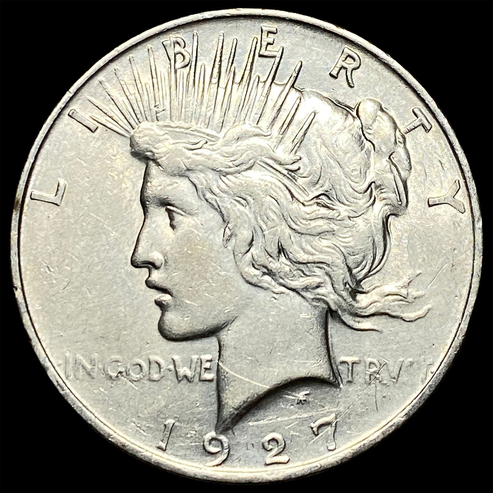1927-D Silver Peace Dollar CLOSELY UNCIRCULATED (1 of 2)
