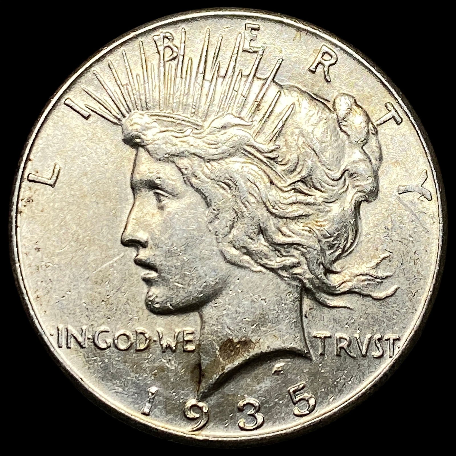 1935-S Silver Peace Dollar CLOSELY UNCIRCULATED (1 of 2)