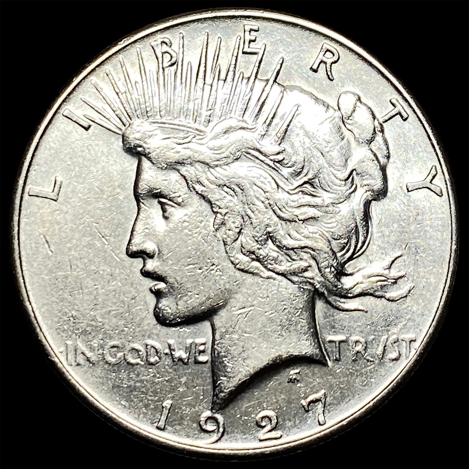 1927-S Silver Peace Dollar CLOSELY UNCIRCULATED (1 of 2)