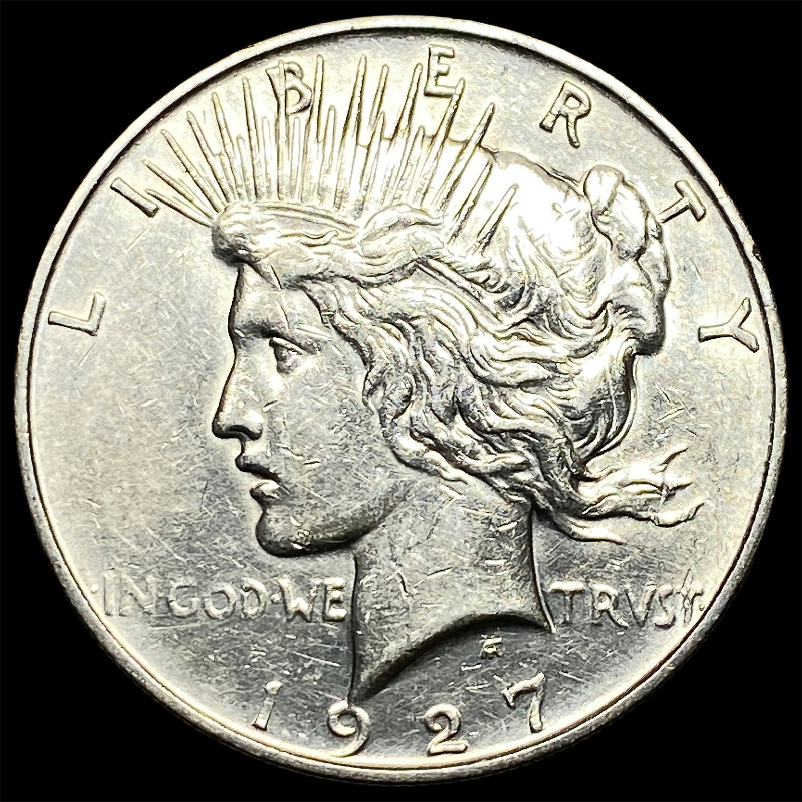 1927-D Silver Peace Dollar CLOSELY UNCIRCULATED: 1927-D Silver Peace Dollar CLOSELY UNCIRCULATED