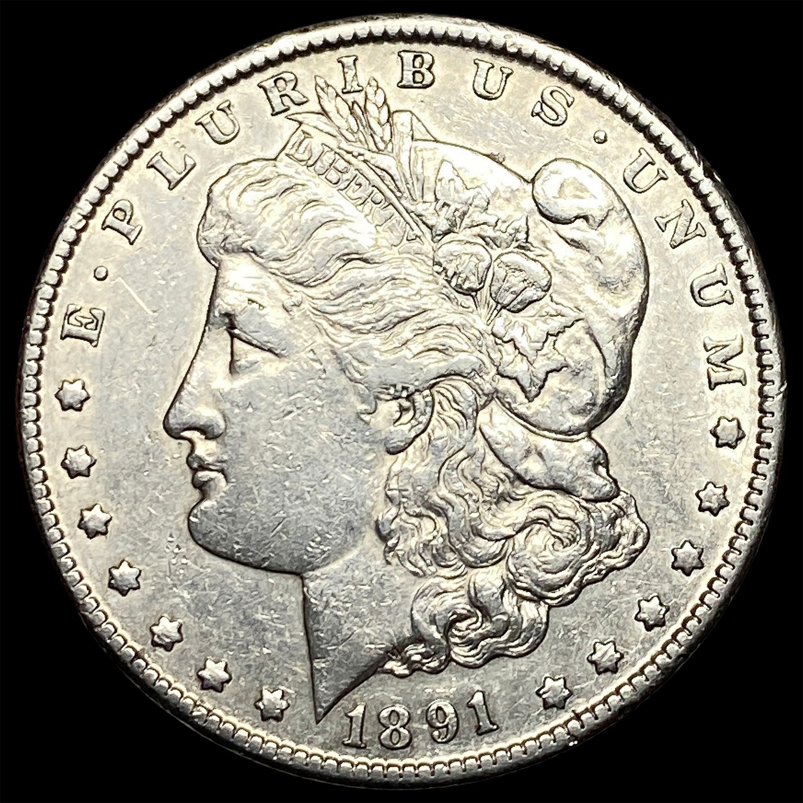 1891-CC Silver Morgan Dollar CLOSELY UNCIRCULATED (1 of 2)