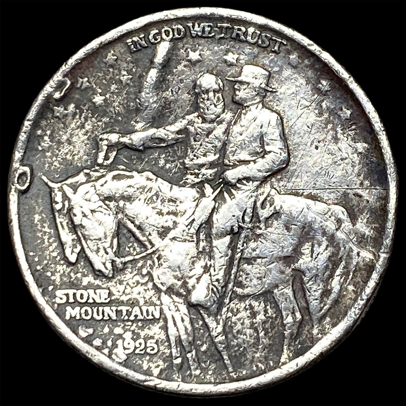 1925 Silver Stone Mountain Half Dollar HIGH GRADE: 1925 Silver Stone Mountain Half Dollar HIGH GRADE