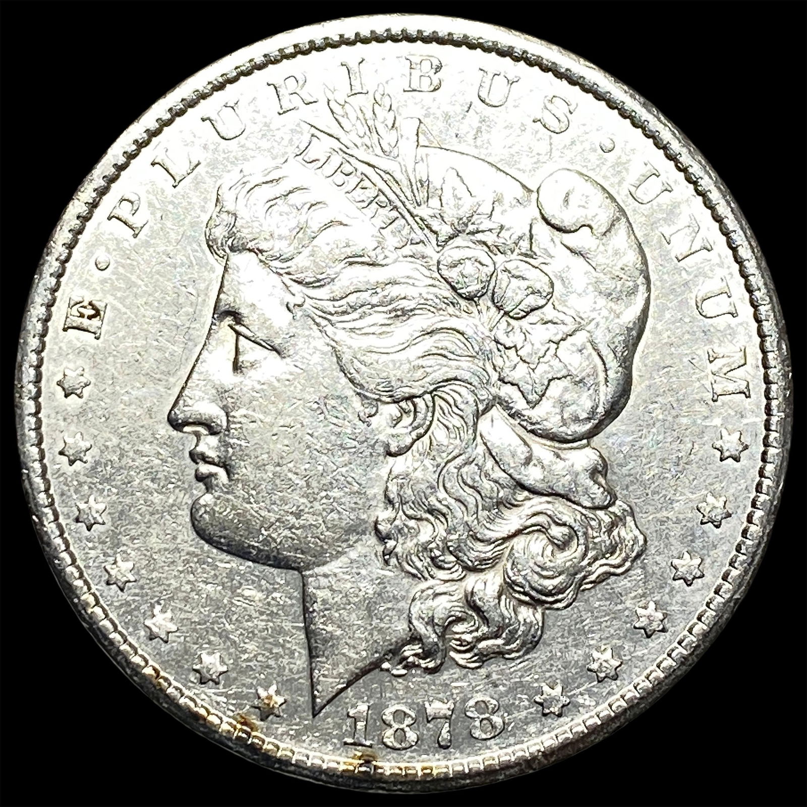 1878-CC Silver Morgan Dollar CLOSELY UNCIRCULATED: 1878-CC Silver Morgan Dollar CLOSELY UNCIRCULATED