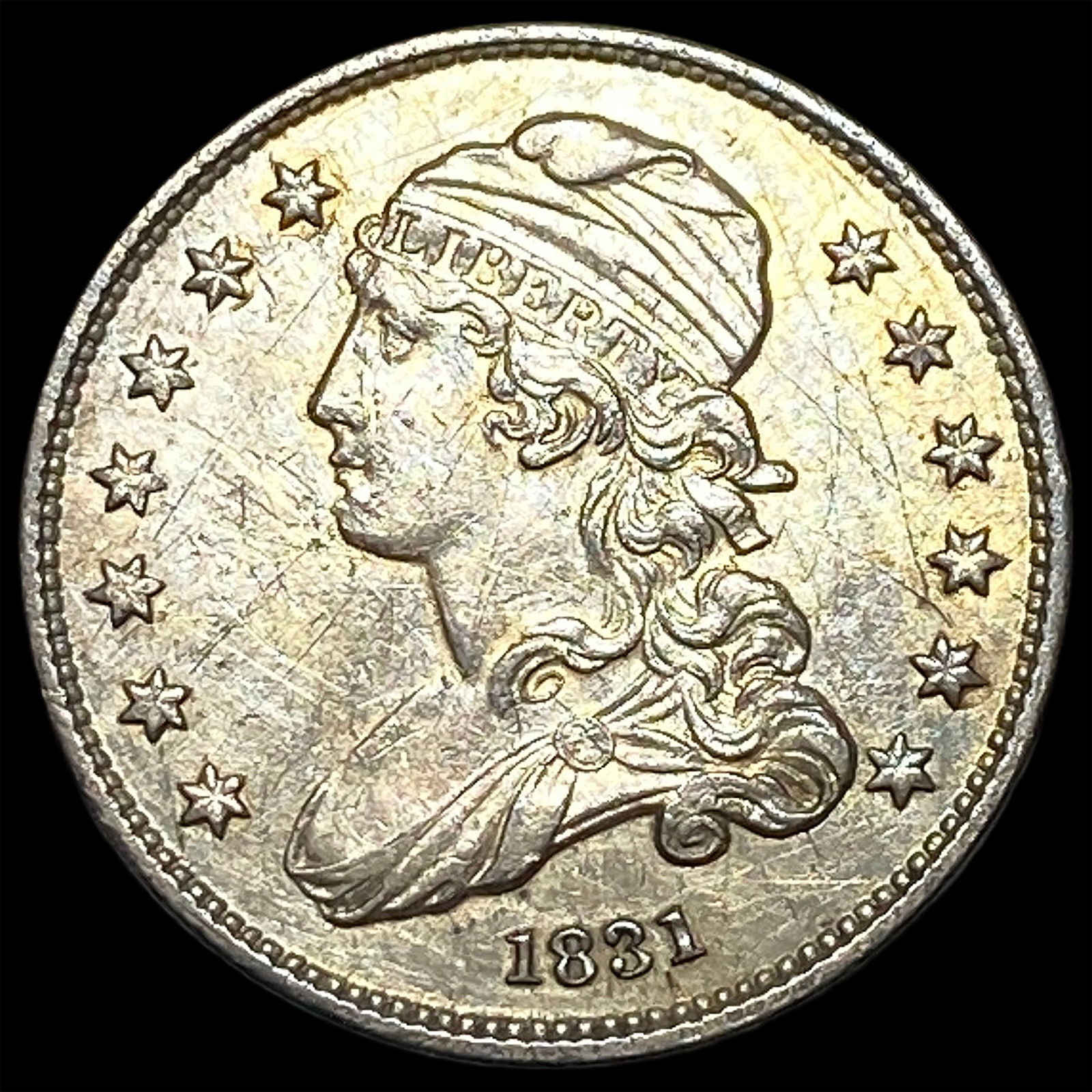 1831 Capped Bust Silver Quarter CLOSELY UNCIRCULATED: 1831 Capped Bust Silver Quarter CLOSELY UNCIRCULATED