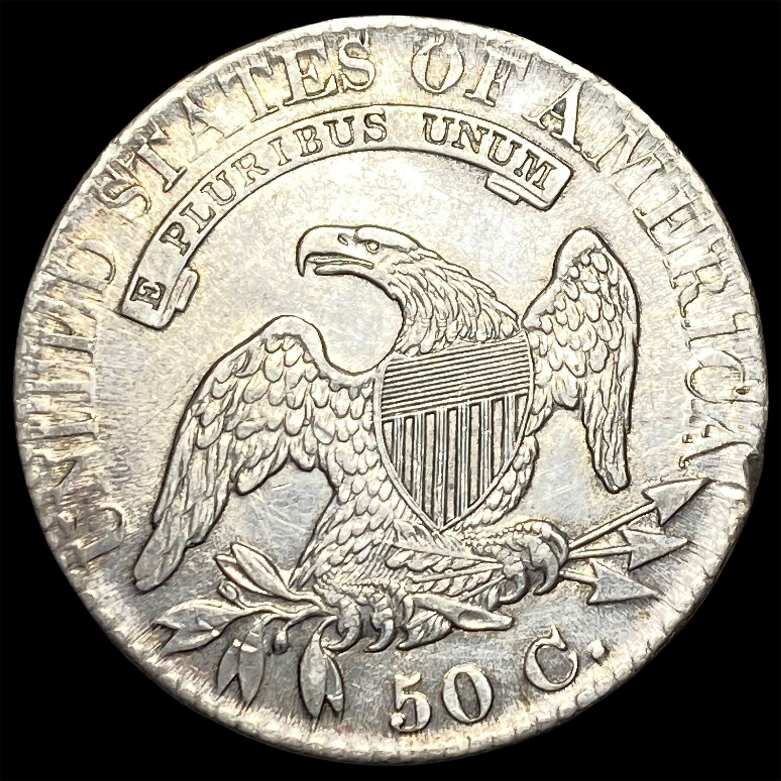 1825 Capped Bust Half Dollar CLOSELY UNCIRCULATED - 2