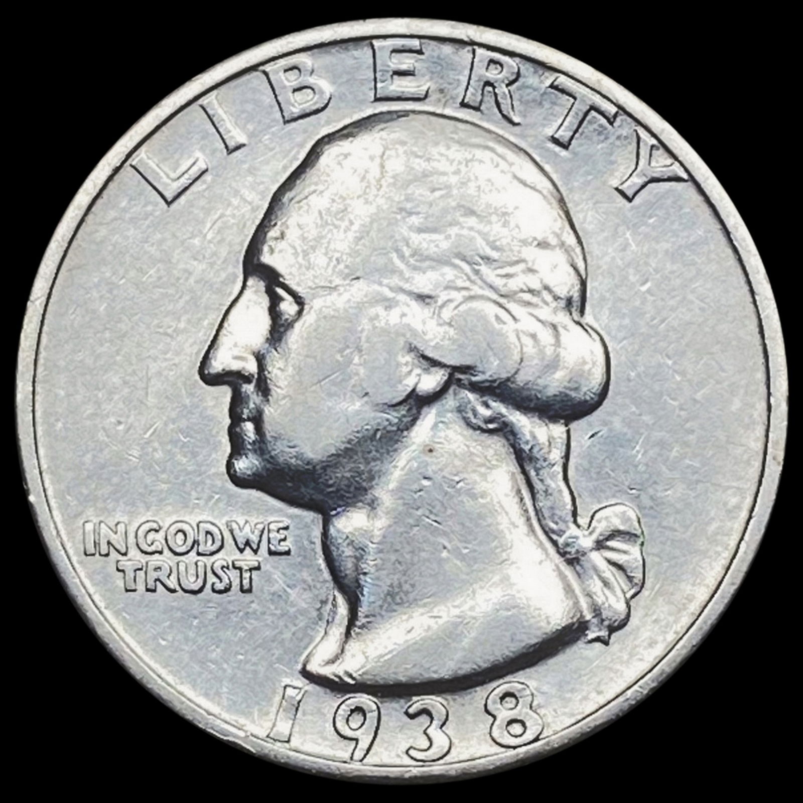 1938-S Washington Silver Quarter CLOSELY UNCIRCULATED (1 of 2)