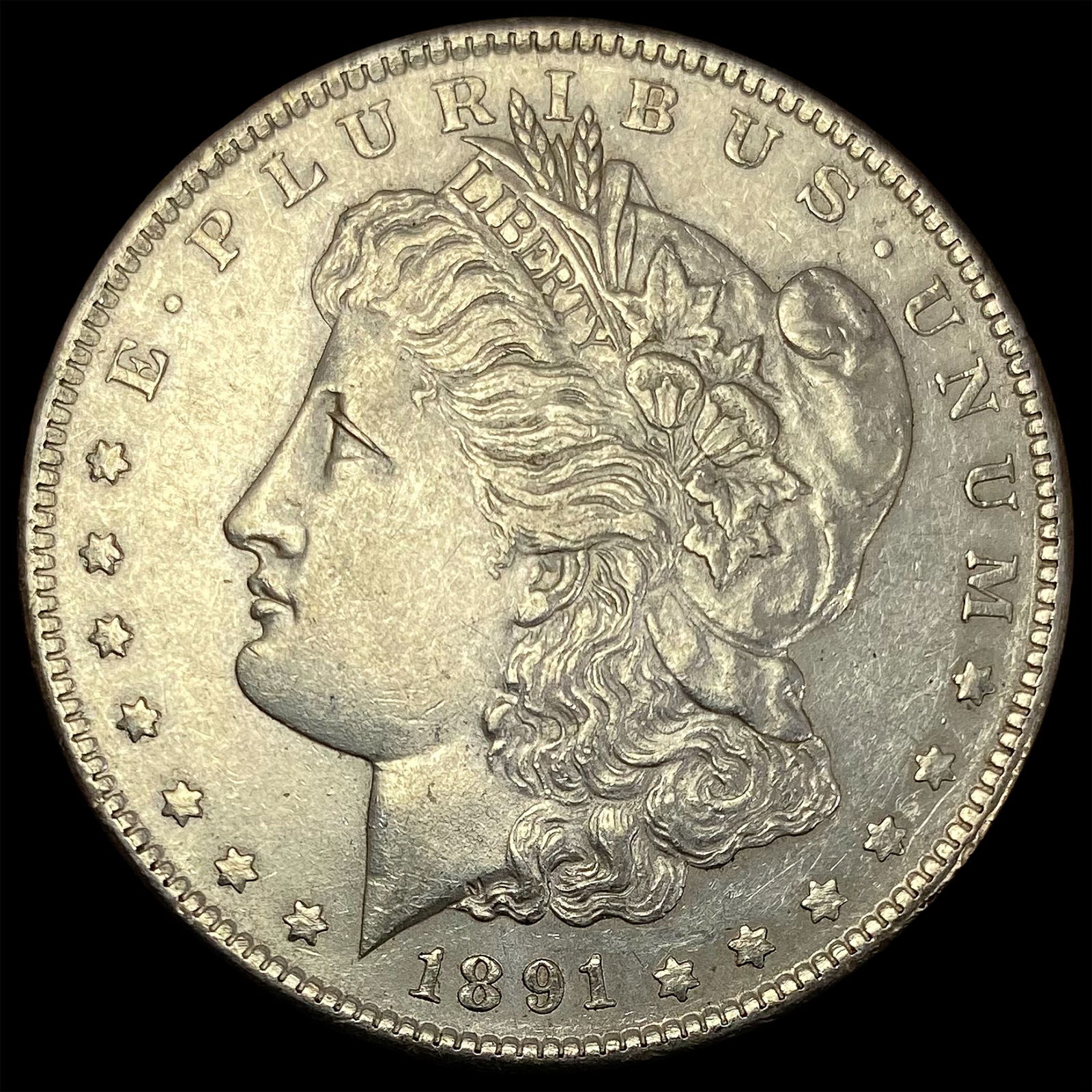 1891-S Silver Morgan Dollar CLOSELY UNCIRCULATED (1 of 2)