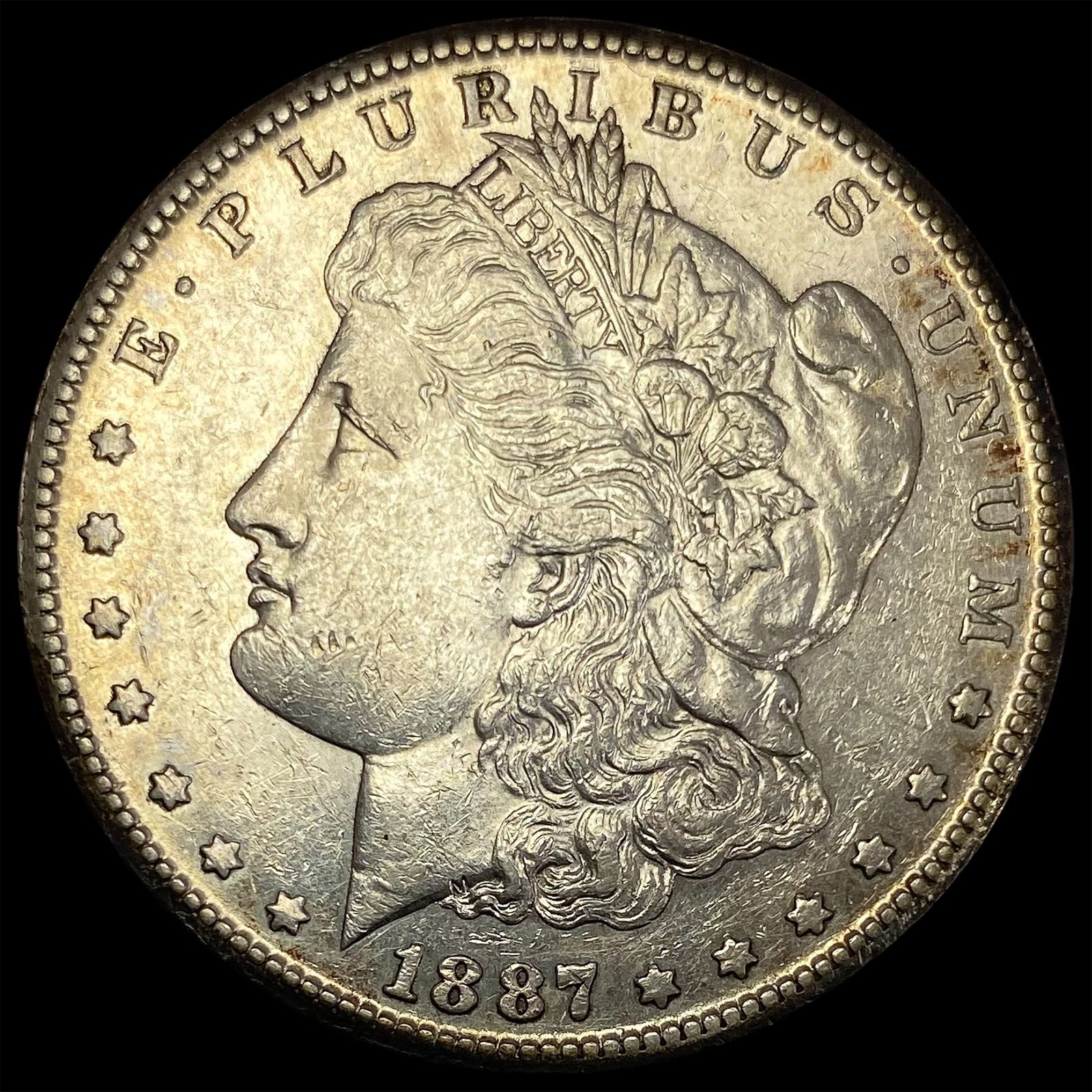 1887-S Silver Morgan Dollar CLOSELY UNCIRCULATED (1 of 2)