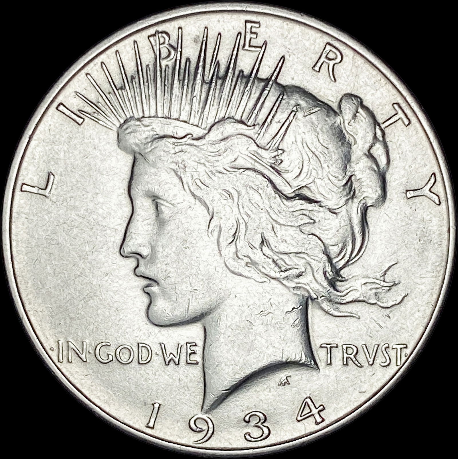 1934-D Silver Peace Dollar CLOSELY UNCIRCULATED (1 of 2)