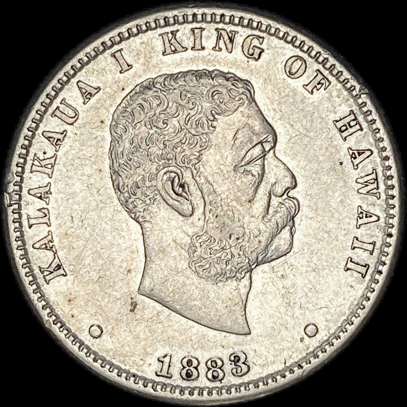 1883 Hawaii Silver 1/4 Dollar CLOSELY UNCIRCULATED (1 of 2)