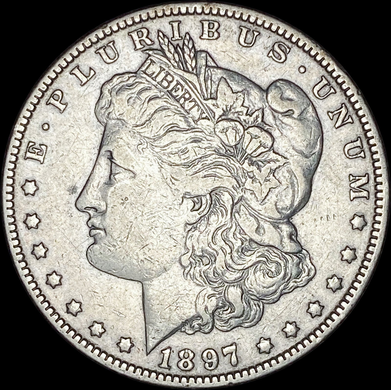 1897-O Silver Morgan Dollar NEARLY UNCIRCULATED (1 of 2)