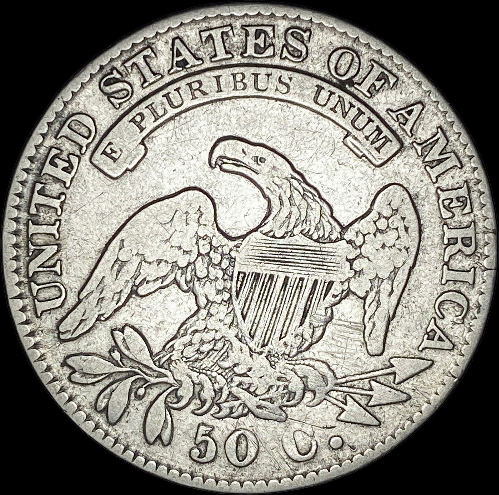 1832 Capped Bust Half Dollar LIGHTLY CIRCULATED - 2