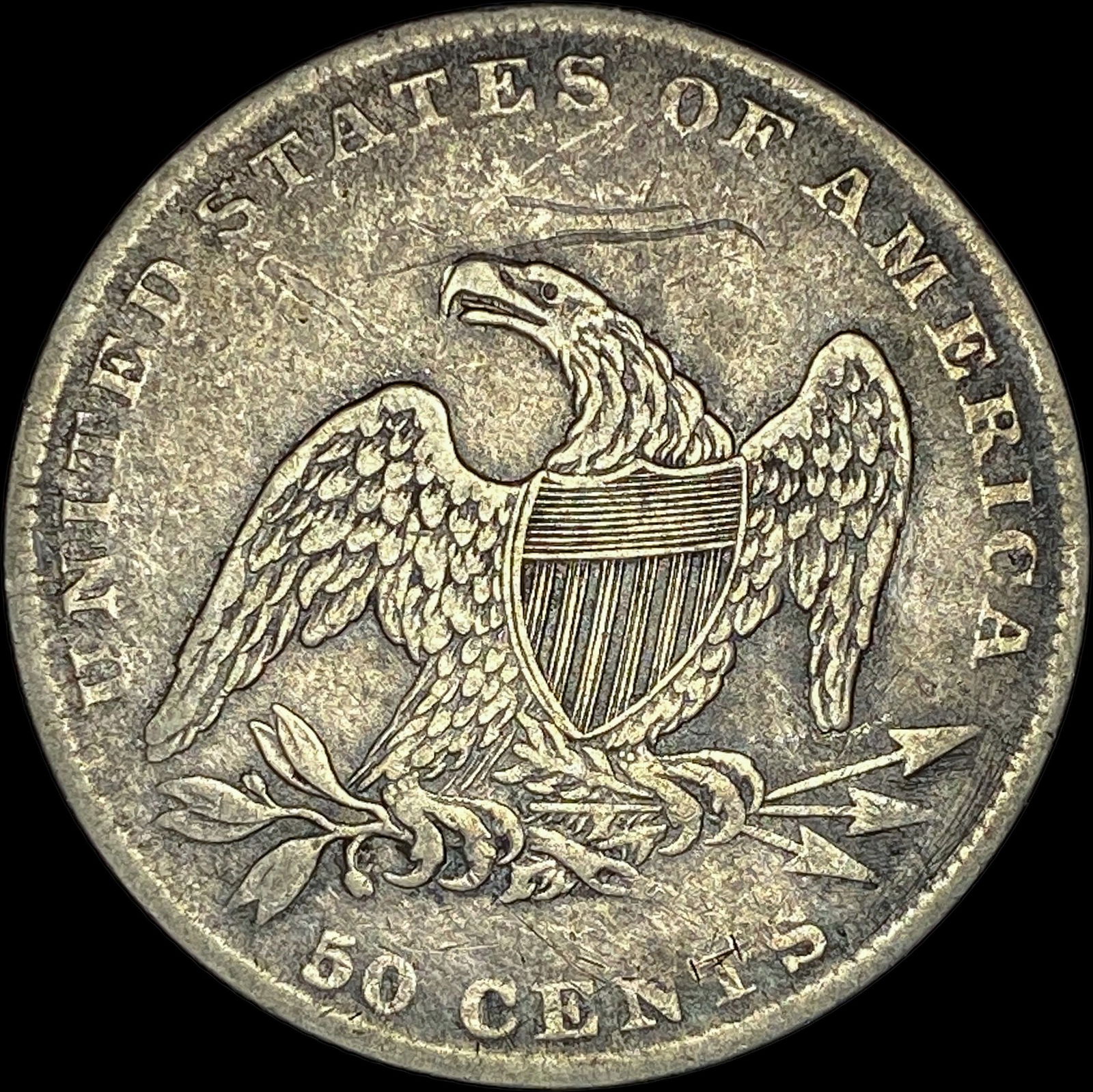 1837 Capped Bust Half Dollar HIGH GRADE - 2
