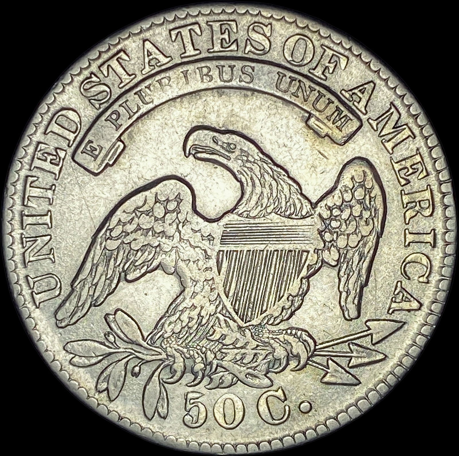 1834 Capped Bust Half Dollar ABOUT UNCIRCULATED - 2