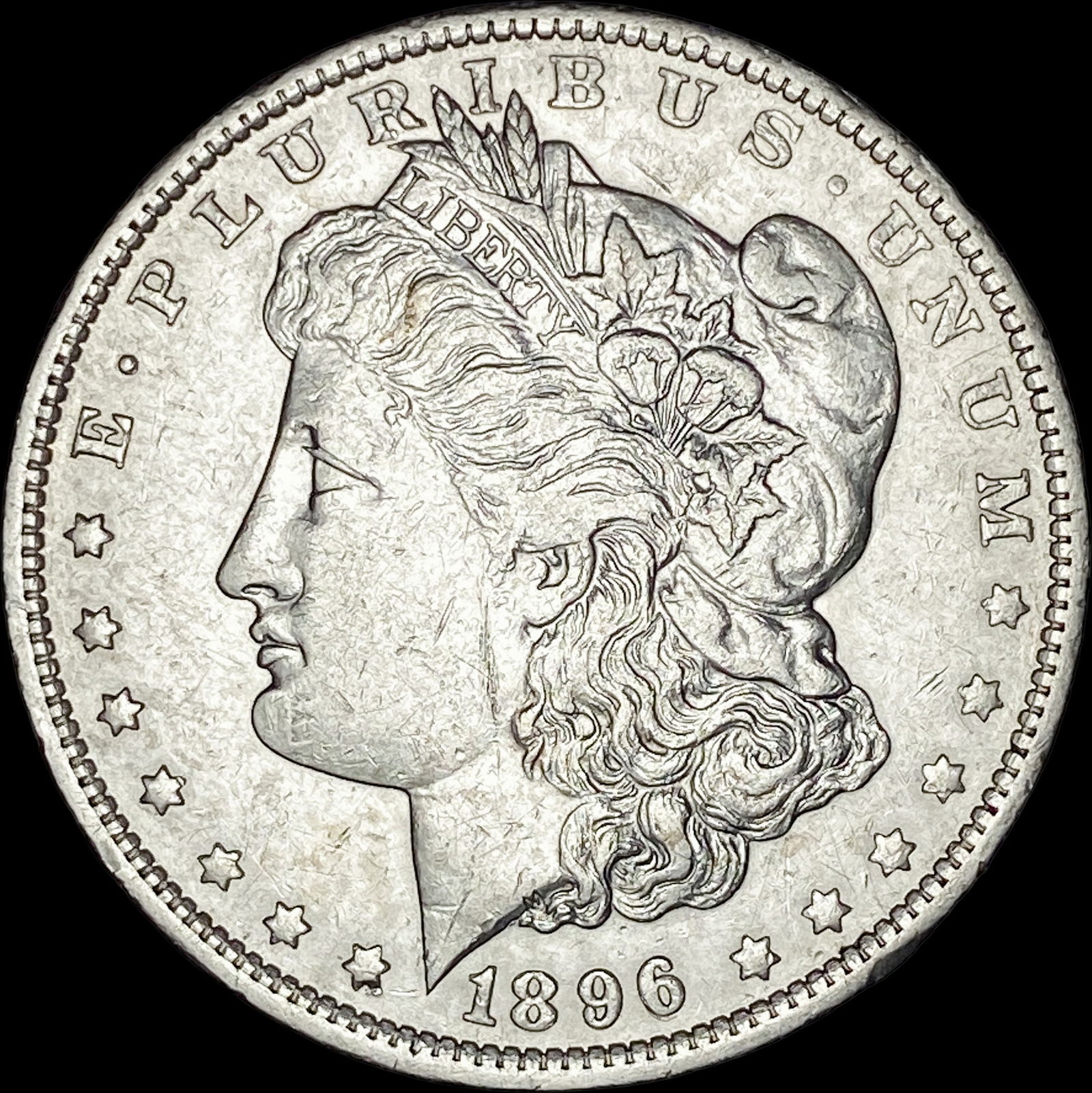 1896-O Silver Morgan Dollar CLOSE UNC (1 of 2)