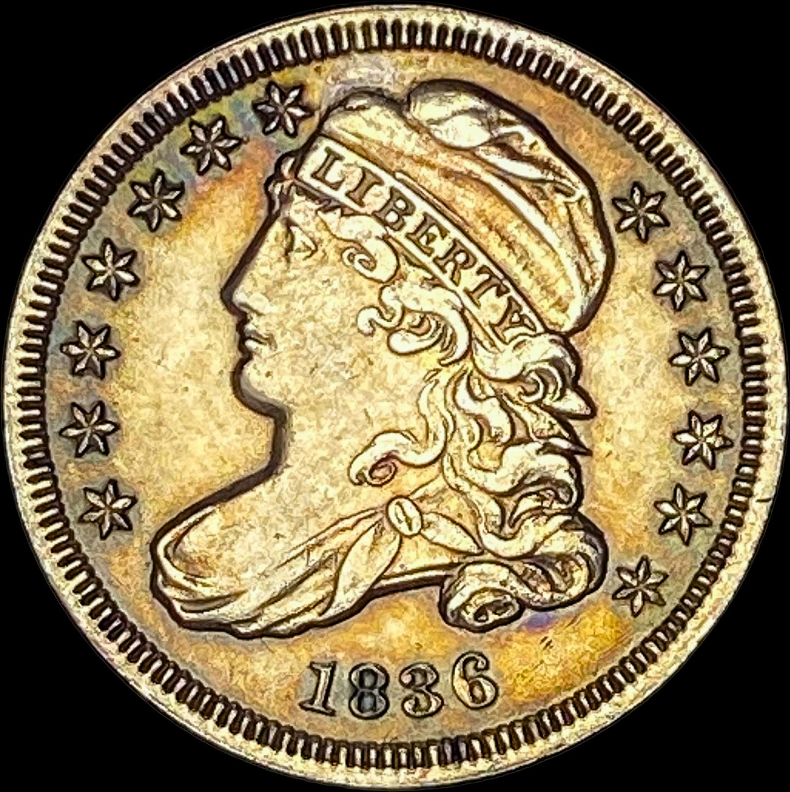 1836 Capped Bust Dime CLOSELY UNCIRCULATED (1 of 2)