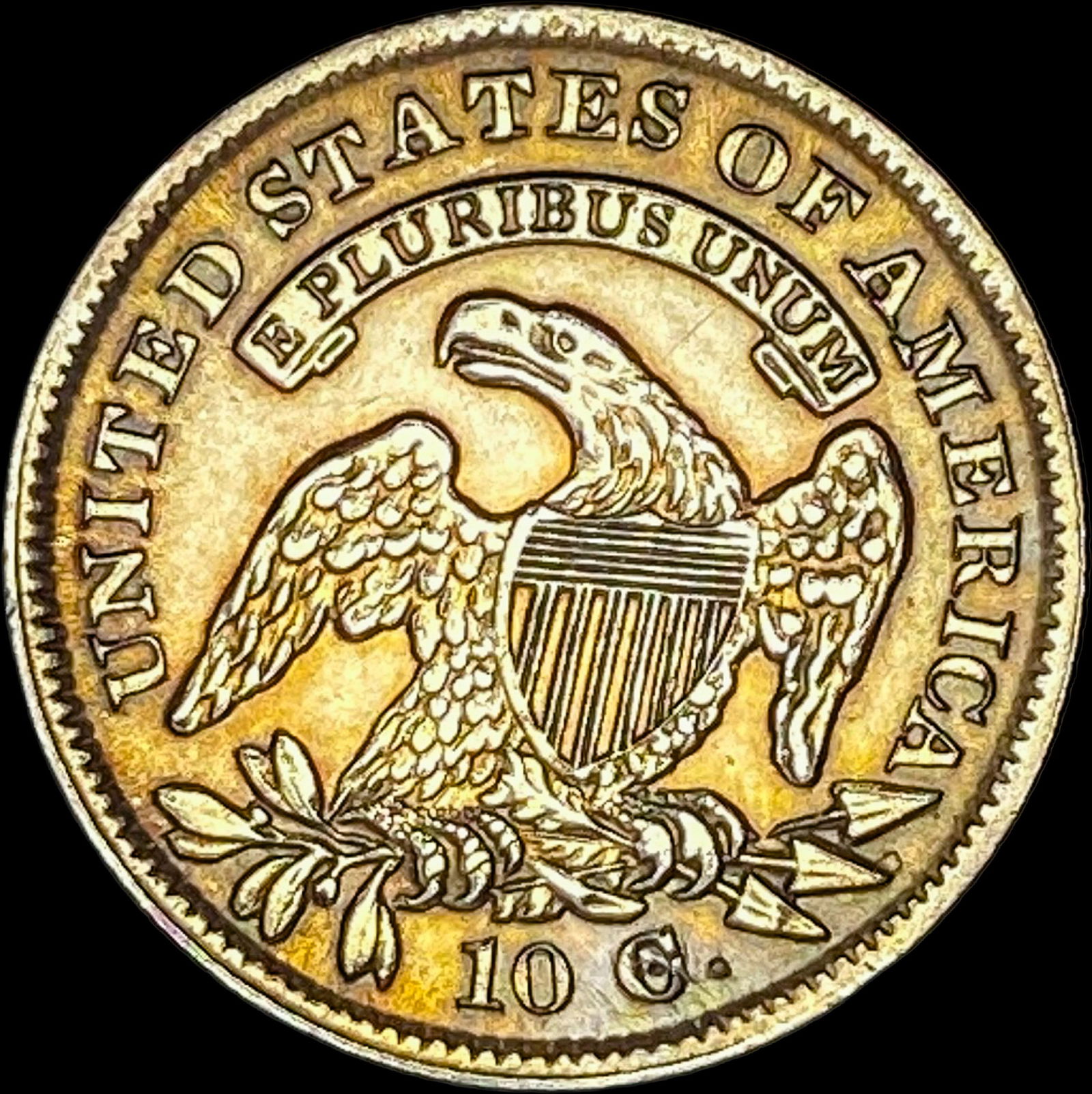 1836 Capped Bust Dime CLOSELY UNCIRCULATED - 2