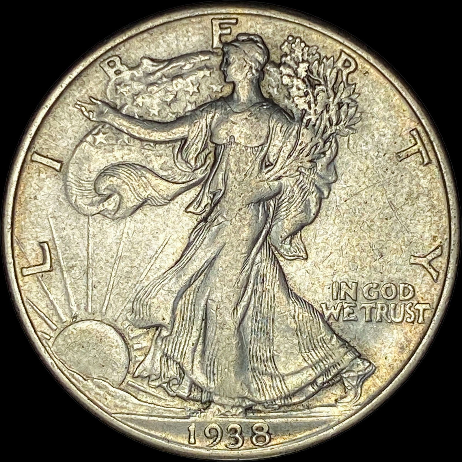 1938-D Walking Liberty Half Dollar CLOSELY UNCIRCULATED (1 of 2)