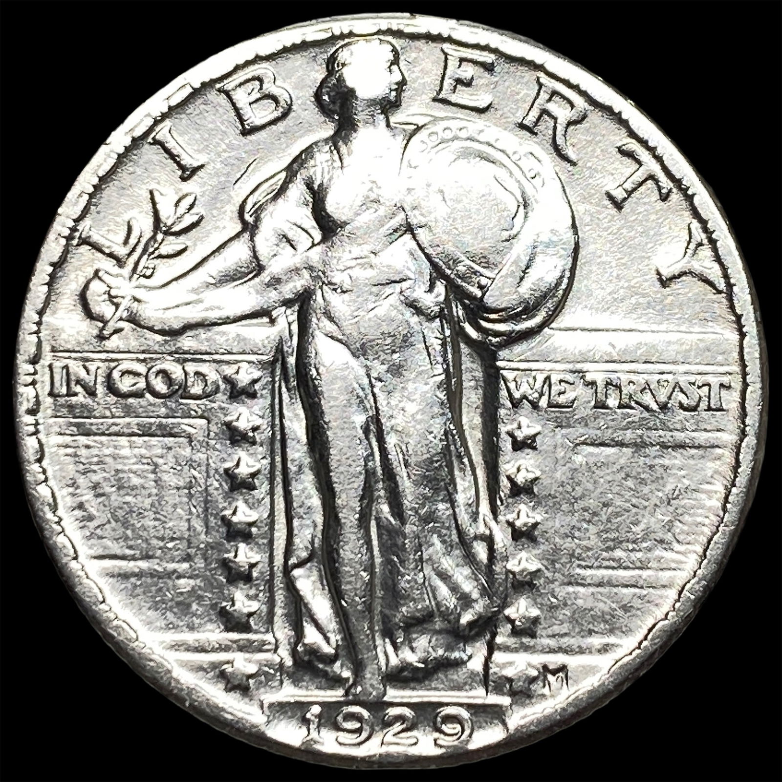 1929 Standing Liberty Silver Quarter NEARLY UNCIRCULATED (1 of 2)