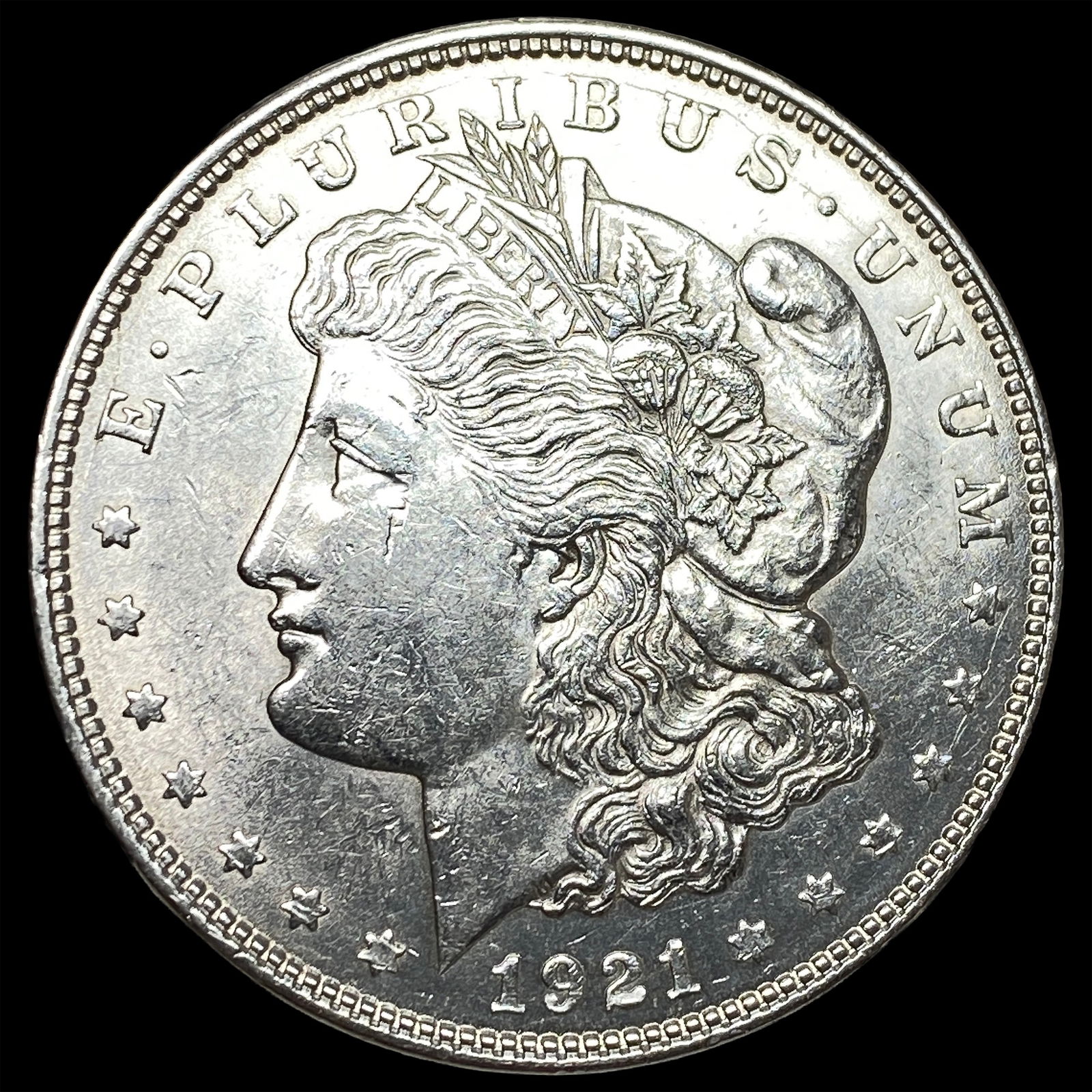 1921 Silver Morgan Dollar CLOSELY UNCIRCULATED: 1921 Silver Morgan Dollar CLOSELY UNCIRCULATED