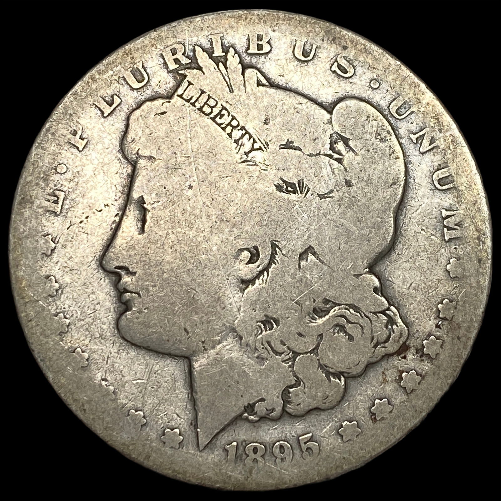 1895-S Silver Morgan Dollar NICELY CIRCULATED: 1895-S Silver Morgan Dollar NICELY CIRCULATED