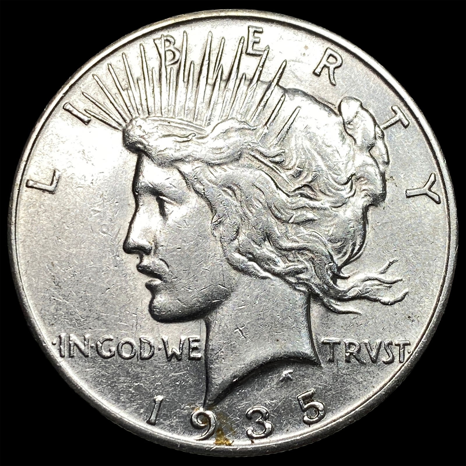 1935 Peace Silver Dollar CLOSELY UNCIRCULATED (1 of 2)
