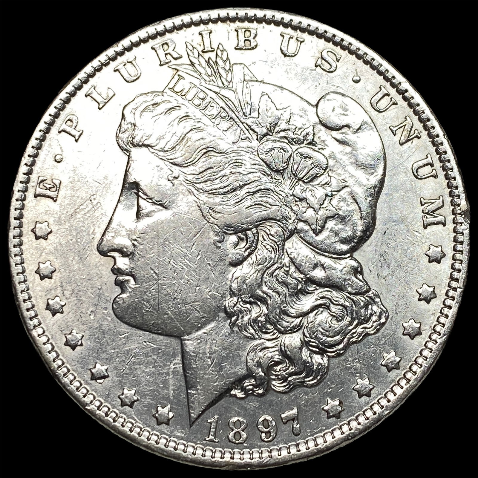 1897-S Silver Morgan Dollar CLOSELY UNCIRCULATED: 1897-S Silver Morgan Dollar CLOSELY UNCIRCULATED