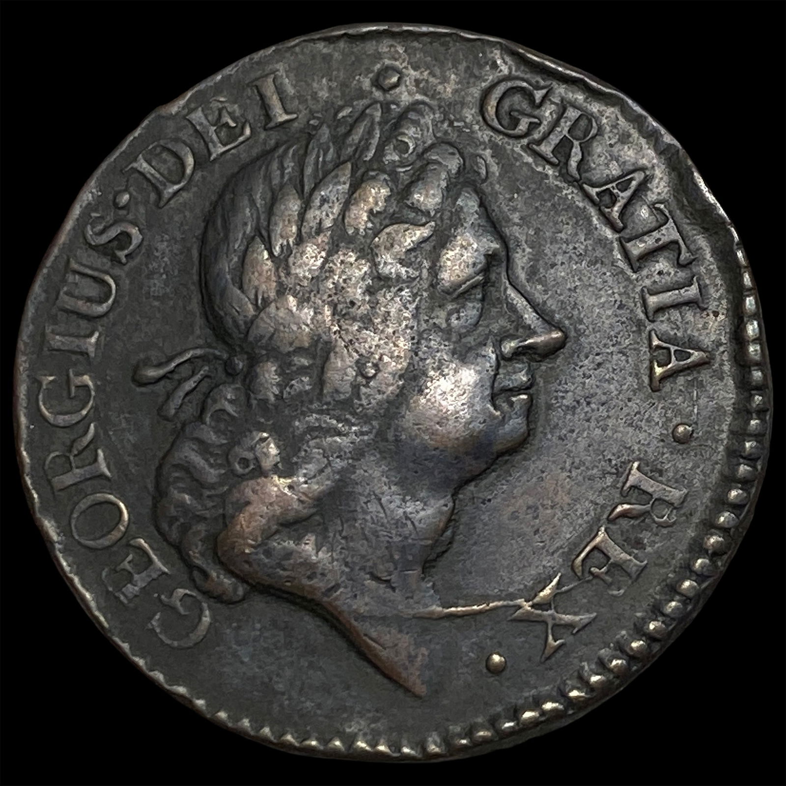 1723 Ireland George I Halfpenny NEARLY UNCIRCULATED (1 of 2)