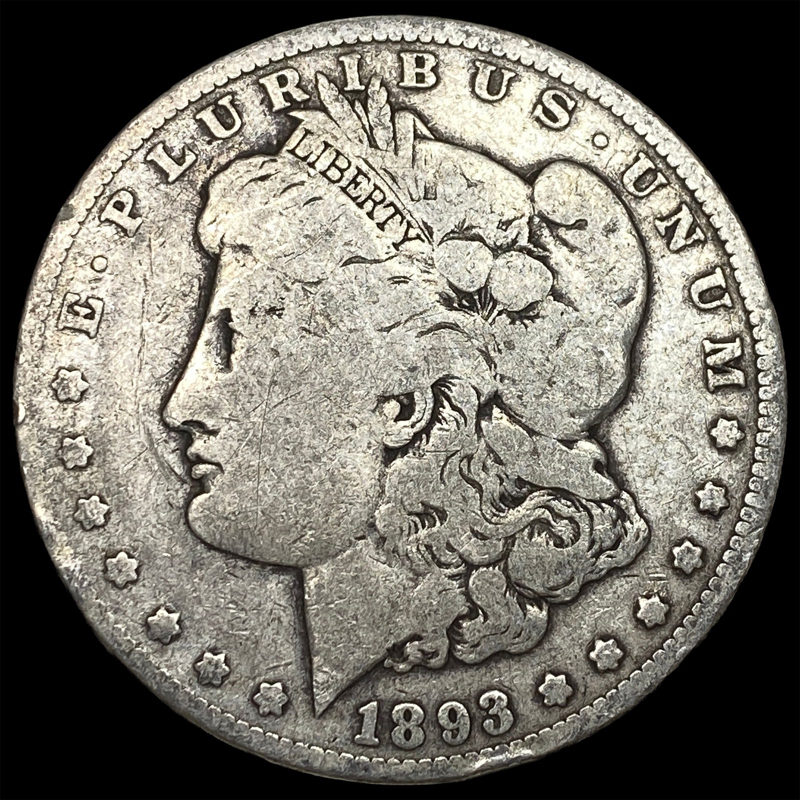 1893 Silver Morgan Dollar NICELY CIRCULATED (1 of 2)
