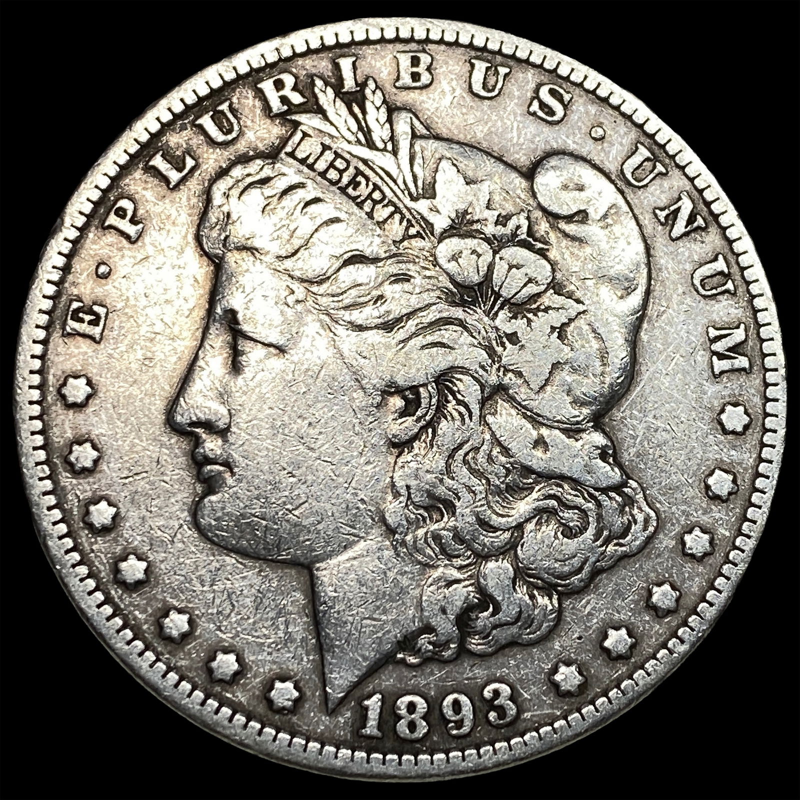 1893 Silver Morgan Dollar LIGHTLY CIRCULATED (1 of 2)