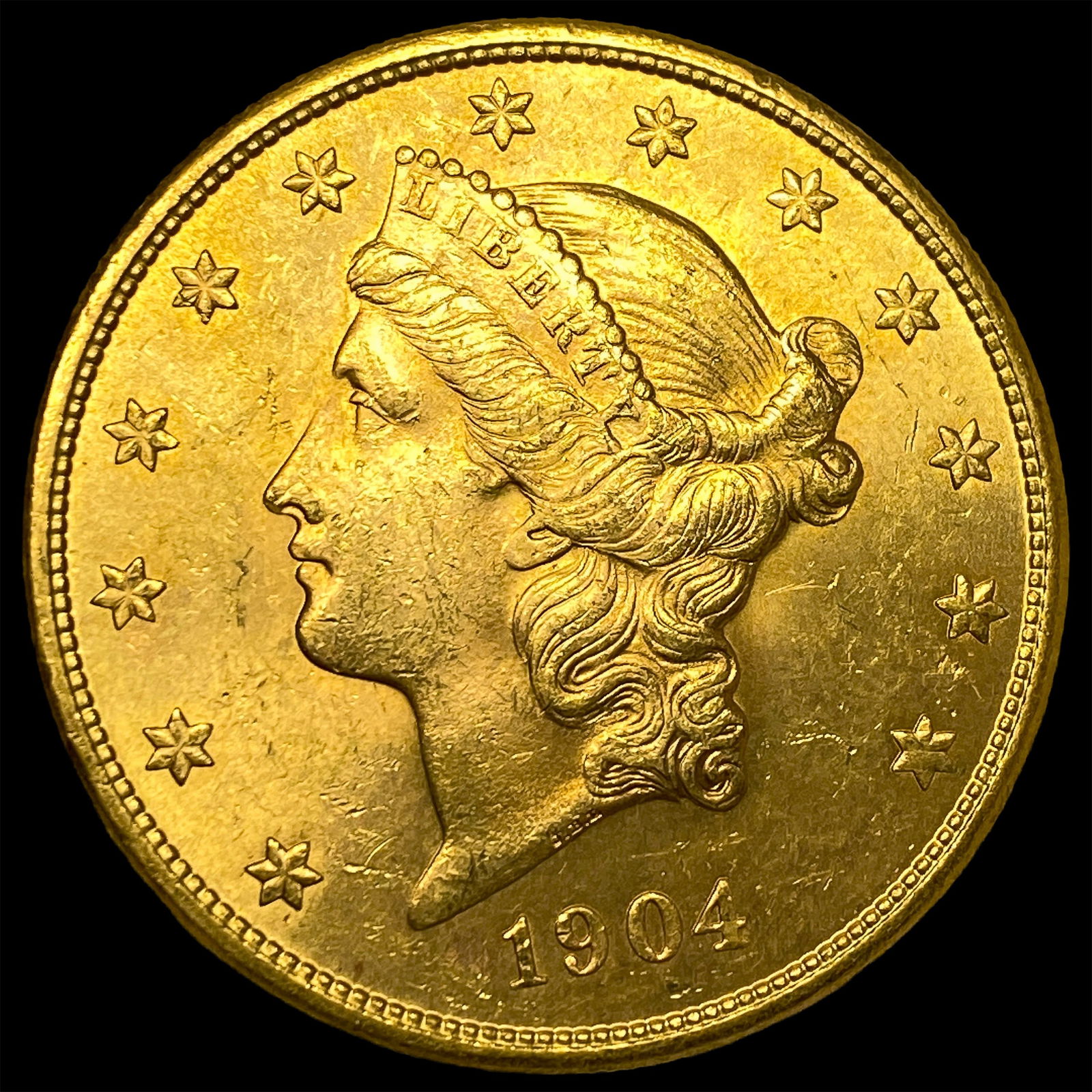 1904-S Gold $20 Liberty Head Double Eagle UNCIRCULATED (1 of 2)