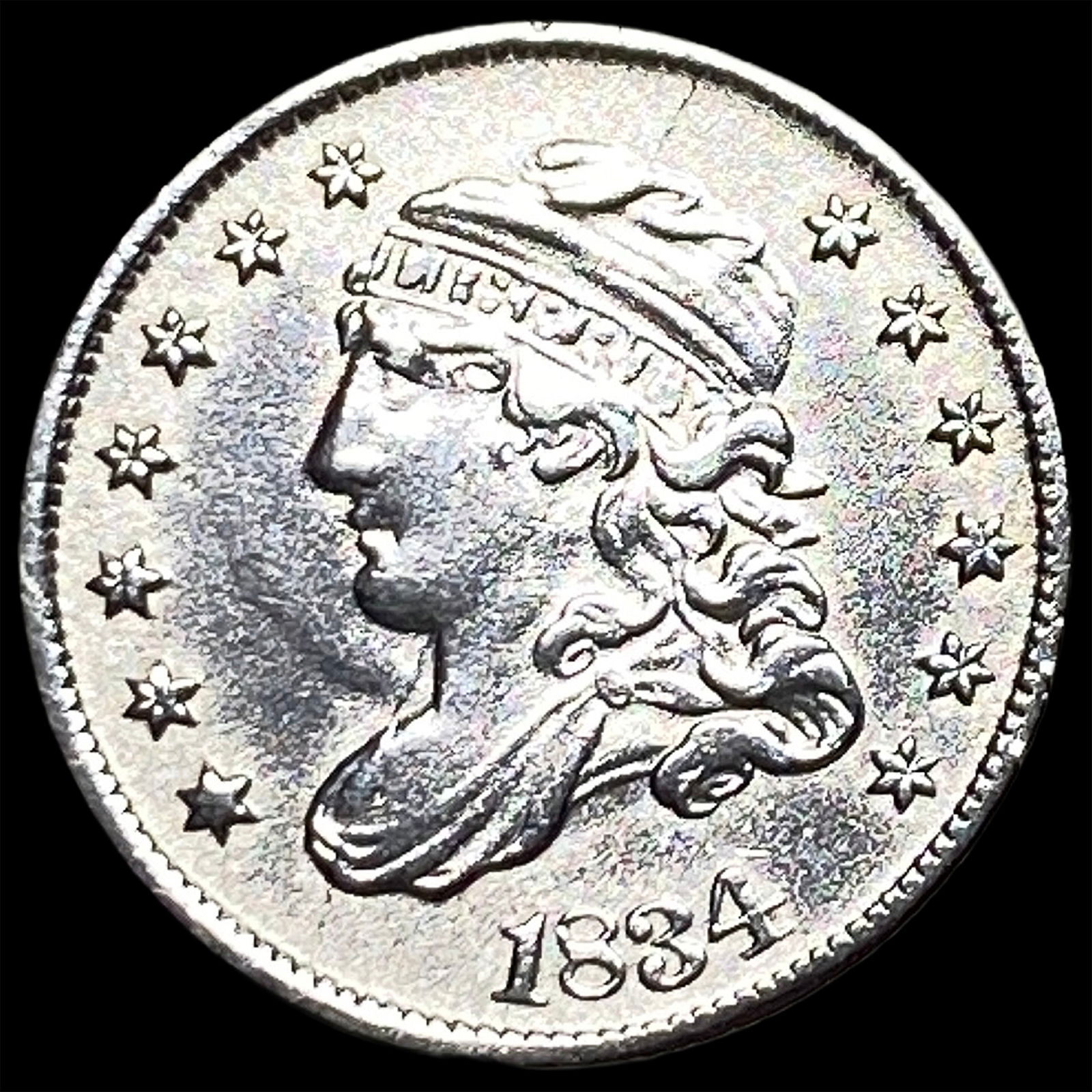 1834 Capped Bust Half Dime CHOICE AU (1 of 2)