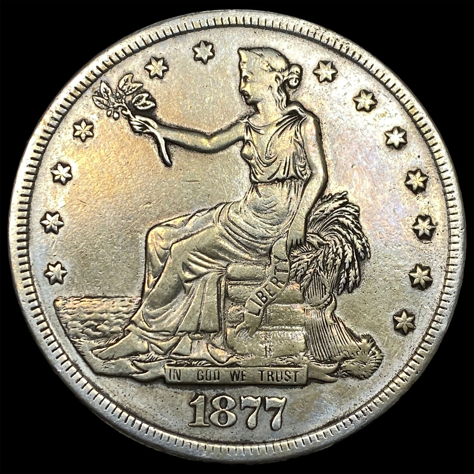 1877-S Silver Trade Dollar LIGHTLY CIRCULATED: 1877-S Silver Trade Dollar LIGHTLY CIRCULATED