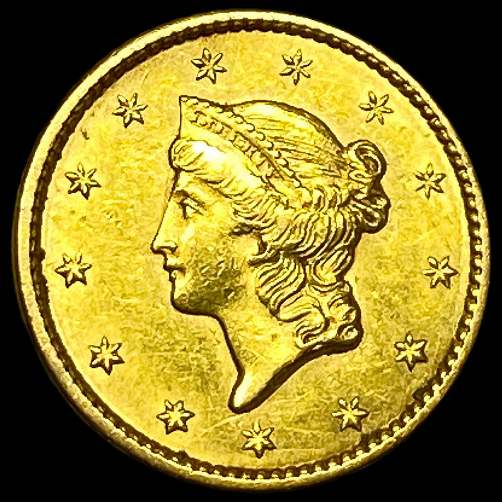 1849 Gold $1 Type 1 CHOICE AU (1 of 2)
