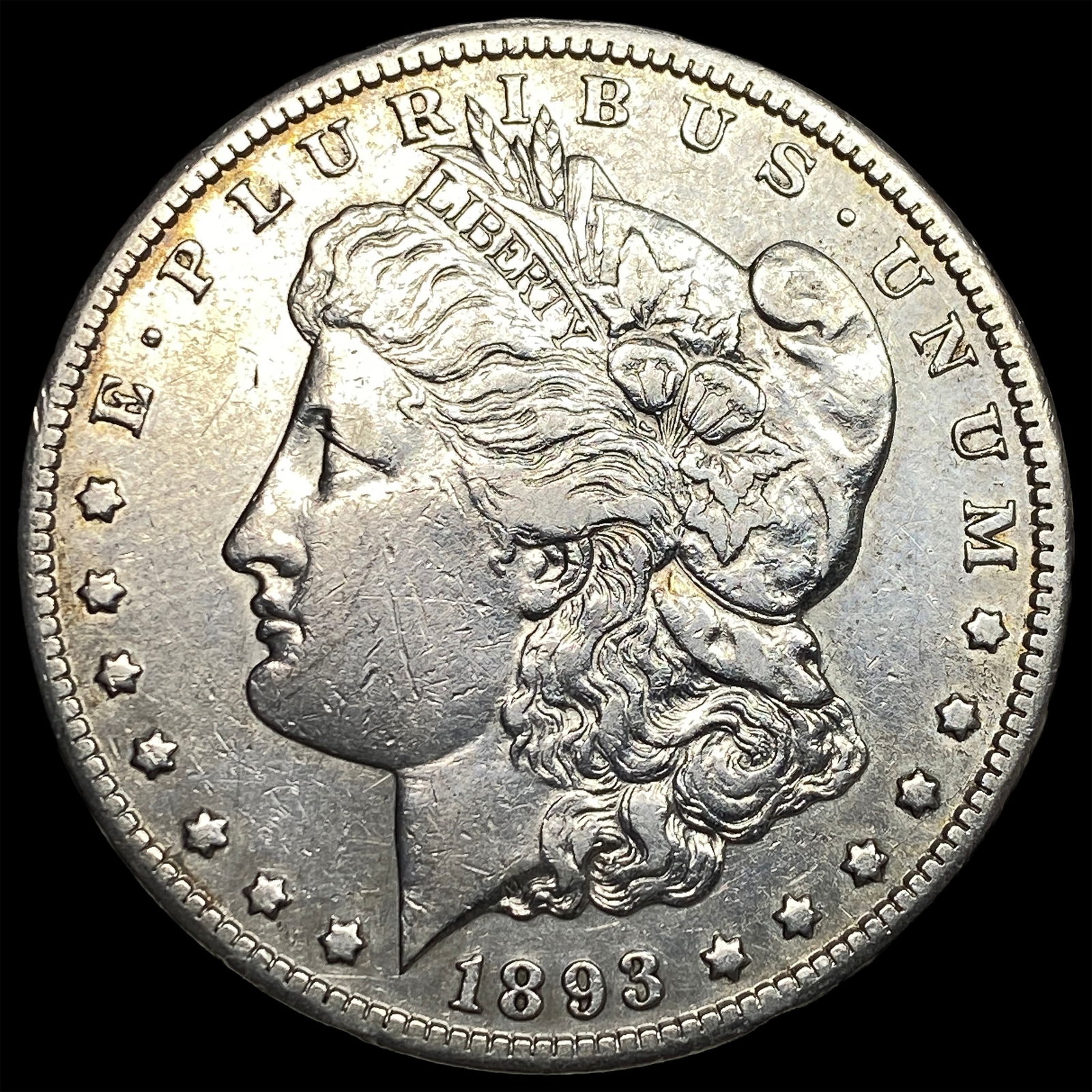 1893-CC Silver Morgan Dollar NEARLY UNCIRCULATED (1 of 2)