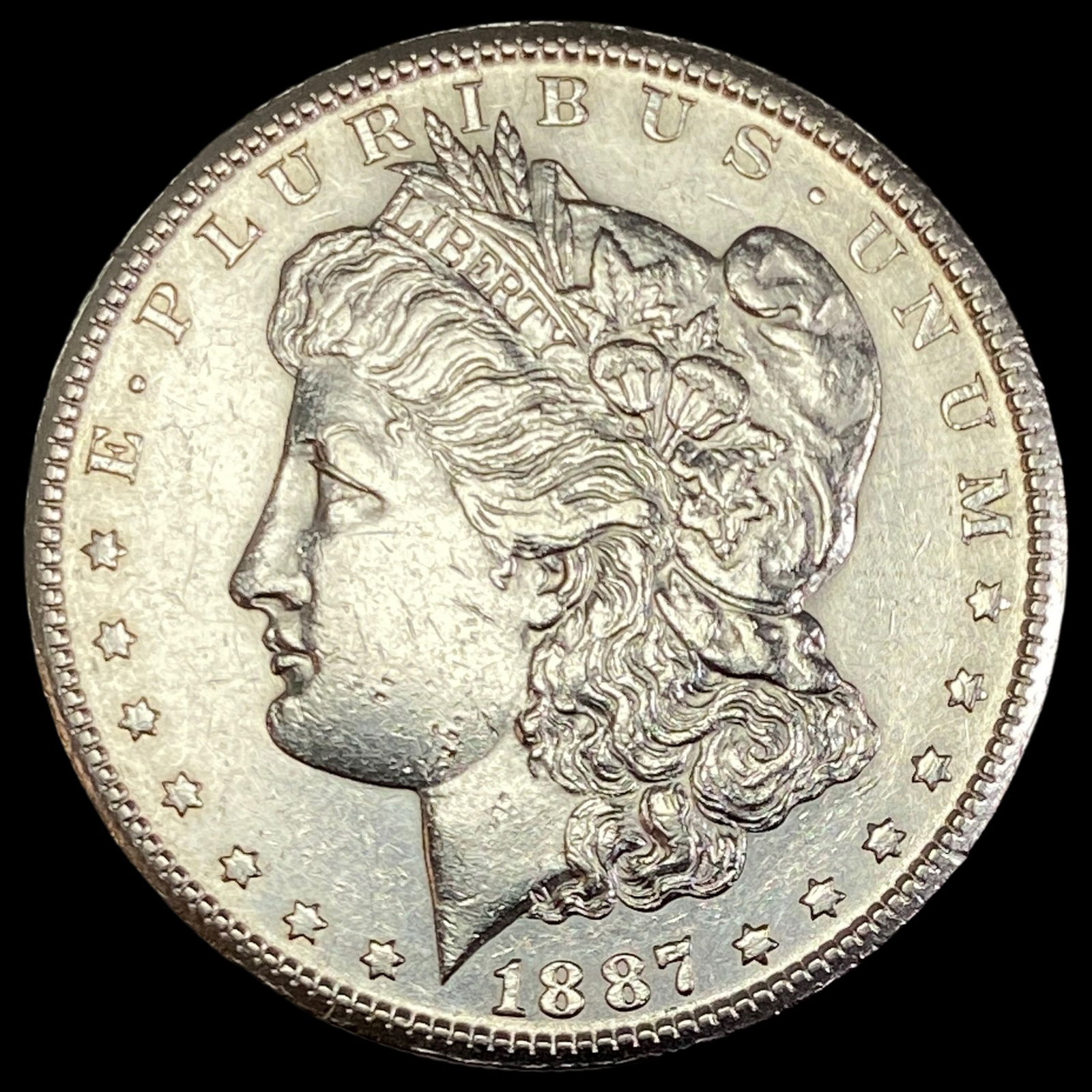 1887-S Silver Morgan Dollar CLOSELY UNCIRCULATED (1 of 2)