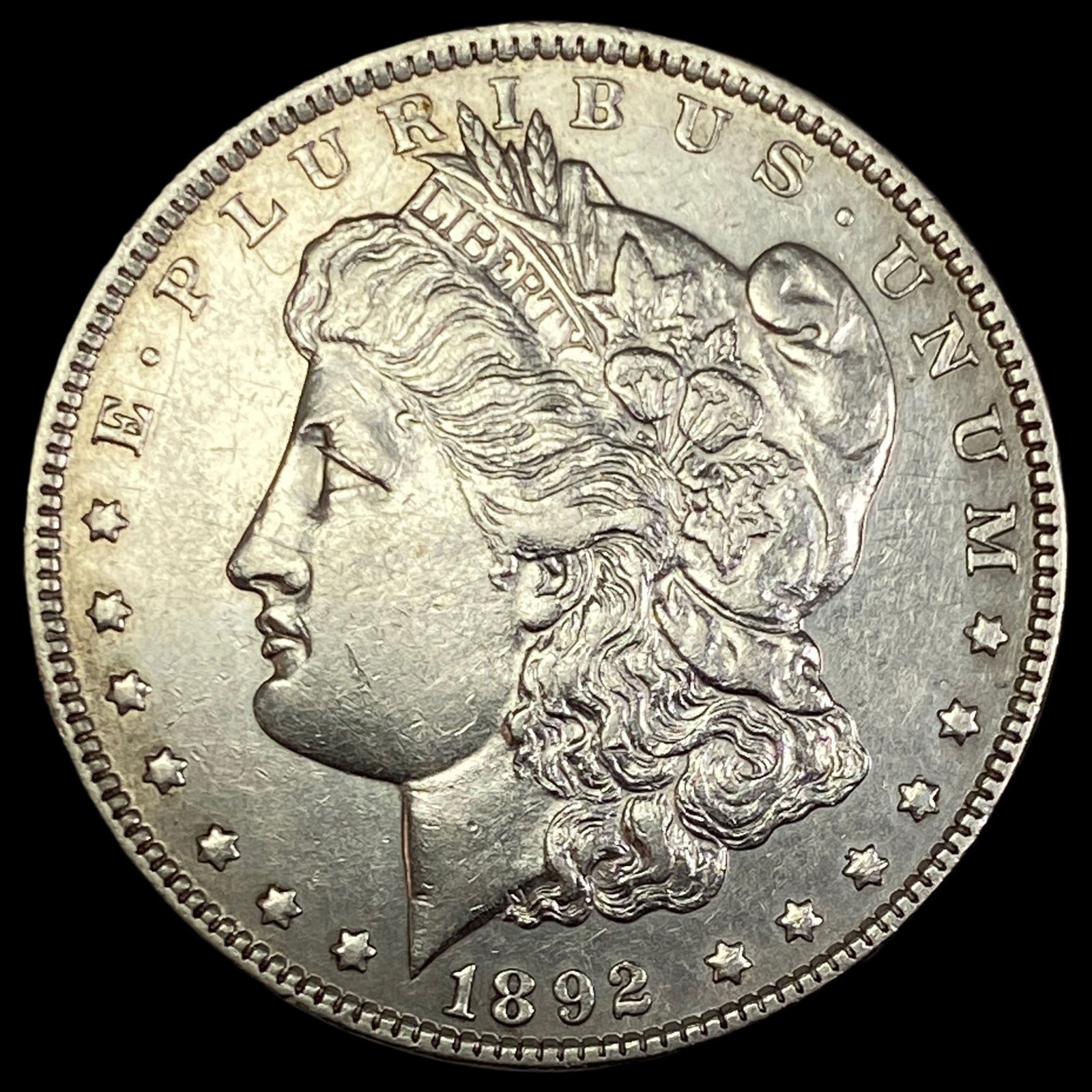 1892 Morgan Silver Dollar CLOSELY UNCIRCULATED (1 of 2)