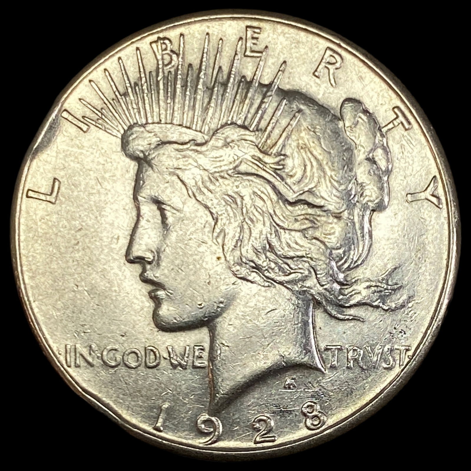1928-S Silver Peace Dollar CLOSELY UNCIRCULATED (1 of 2)