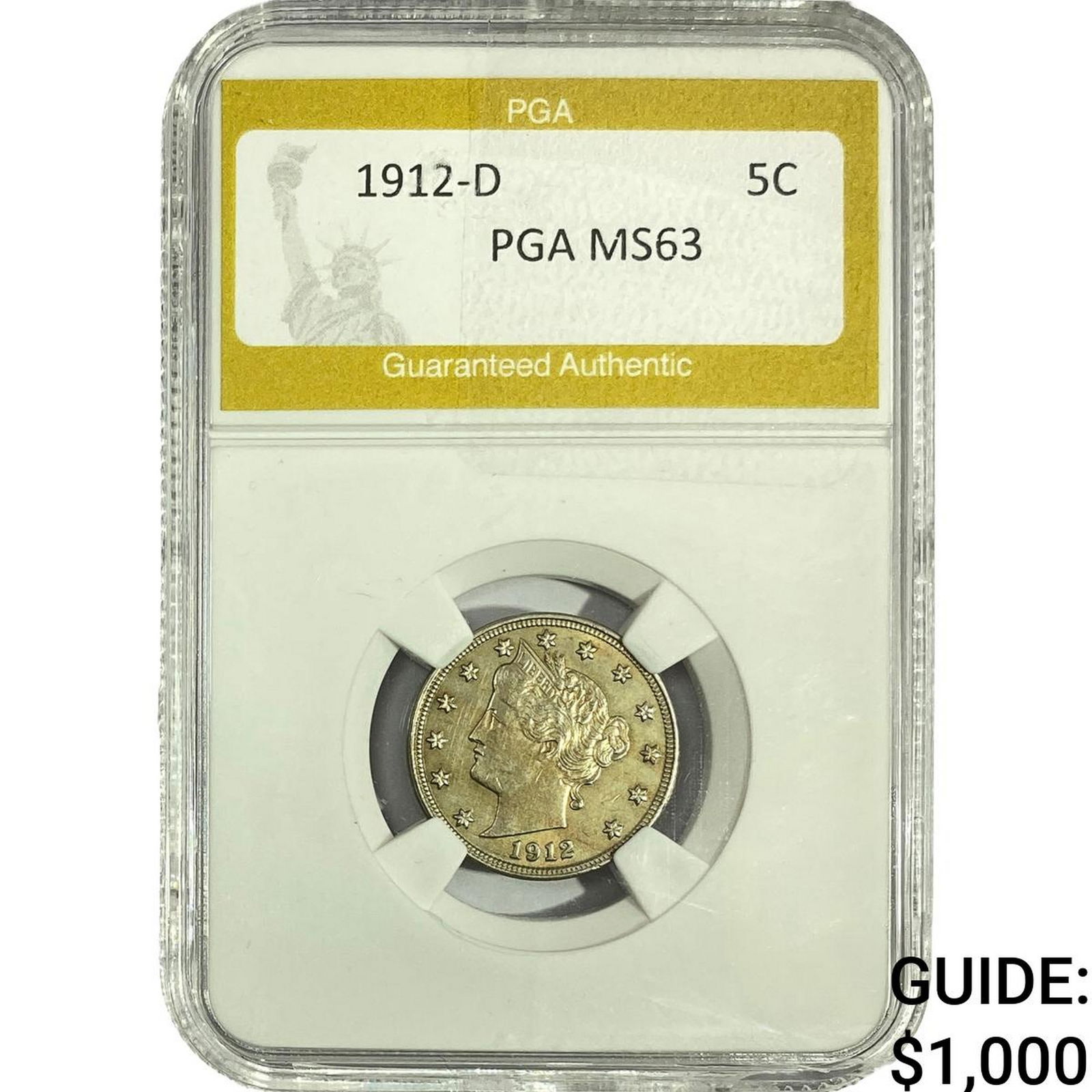 1912-D Liberty Victory Nickel PGA MS63 (1 of 2)