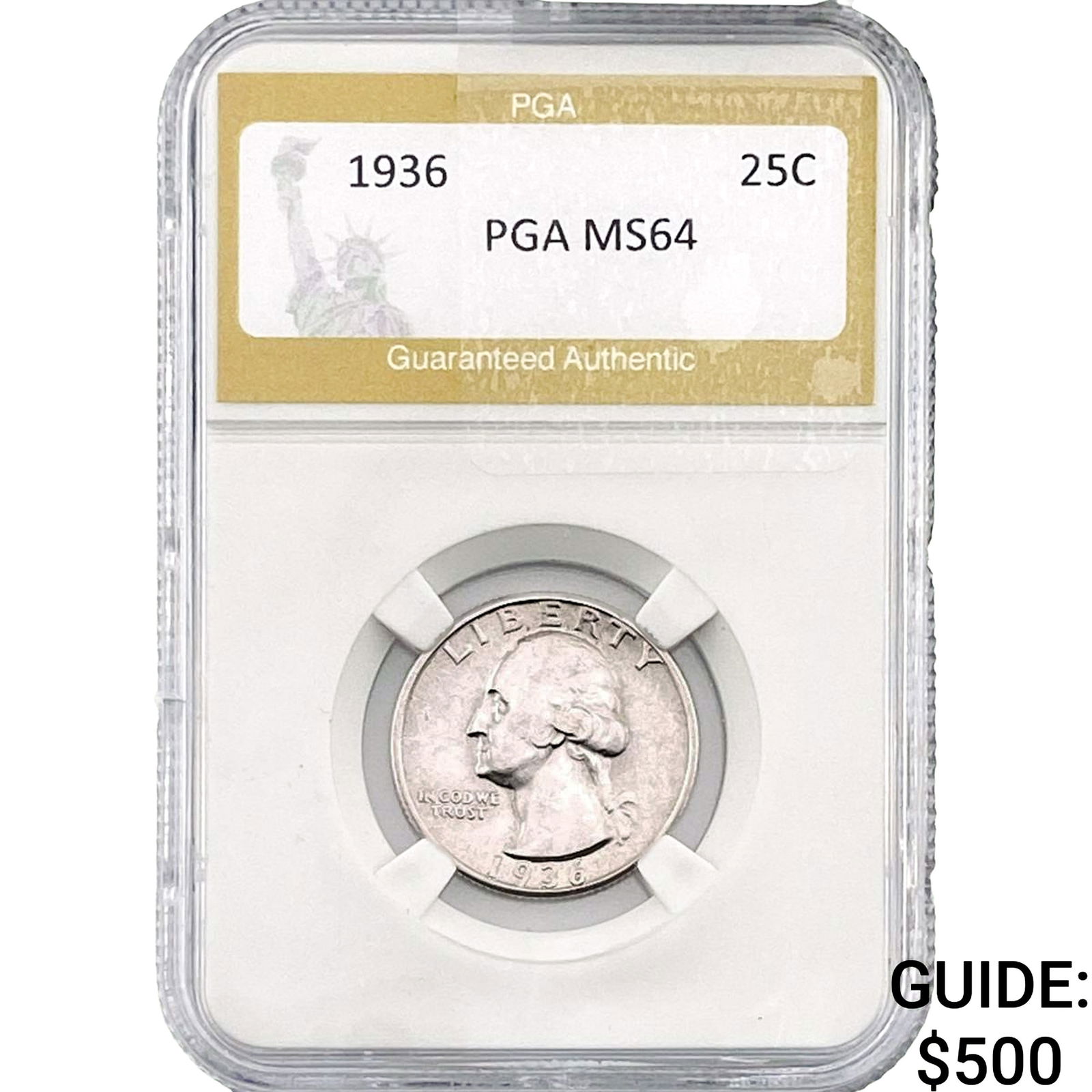1936 Washington Silver Quarter PGA MS64 (1 of 2)