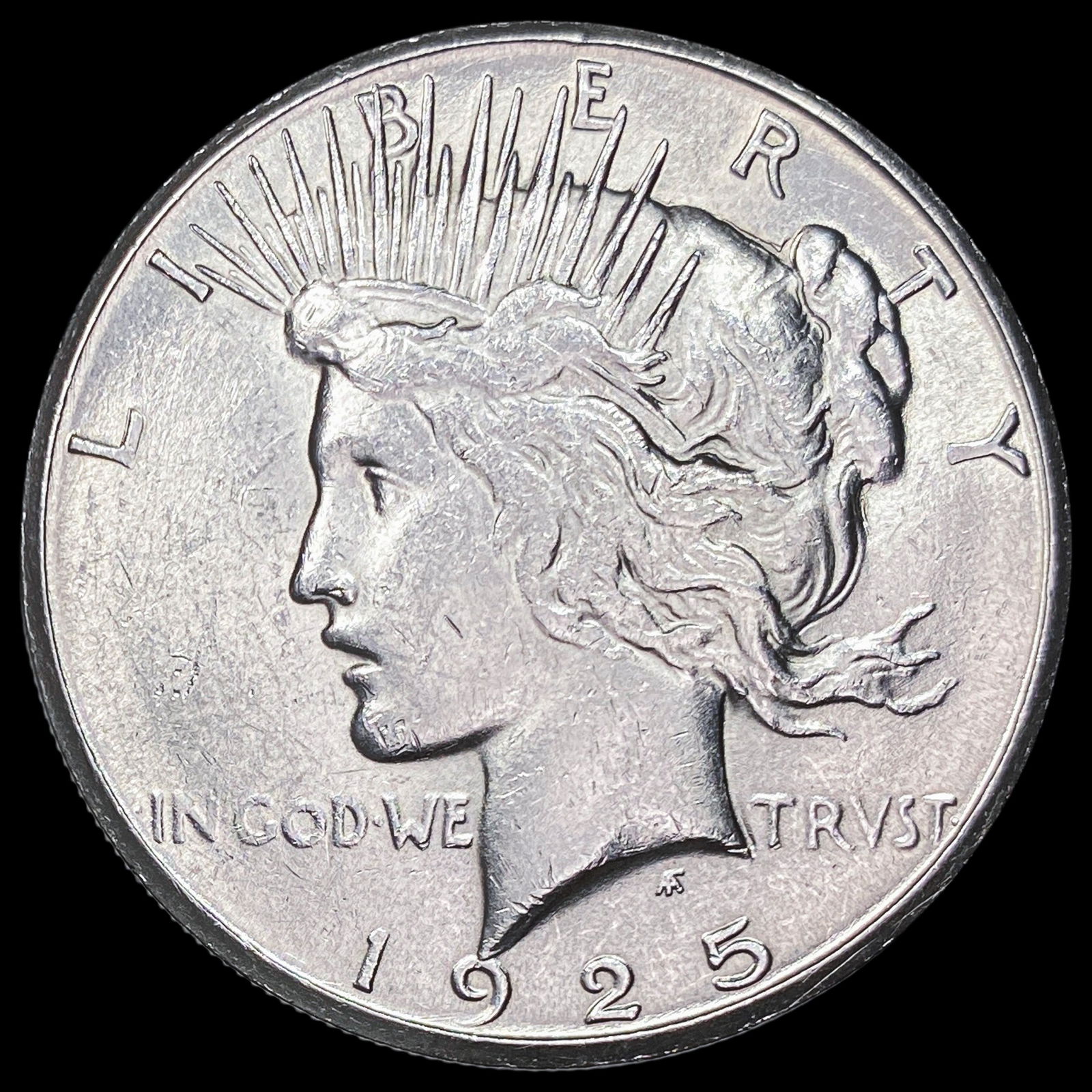 1925-S Silver Peace Dollar CHOICE BU (1 of 2)