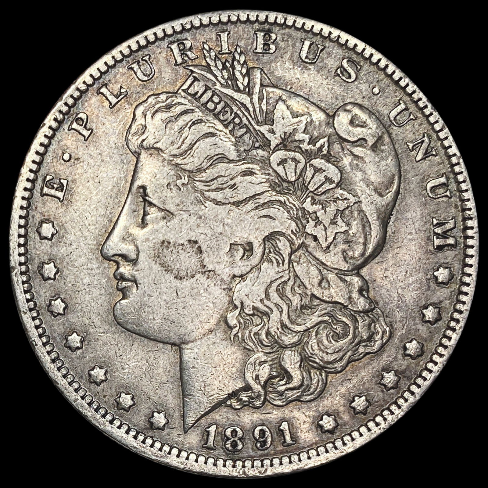 1891-O Morgan Silver Dollar ABOUT UNCIRCULATED: 1891-O Morgan Silver Dollar ABOUT UNCIRCULATED