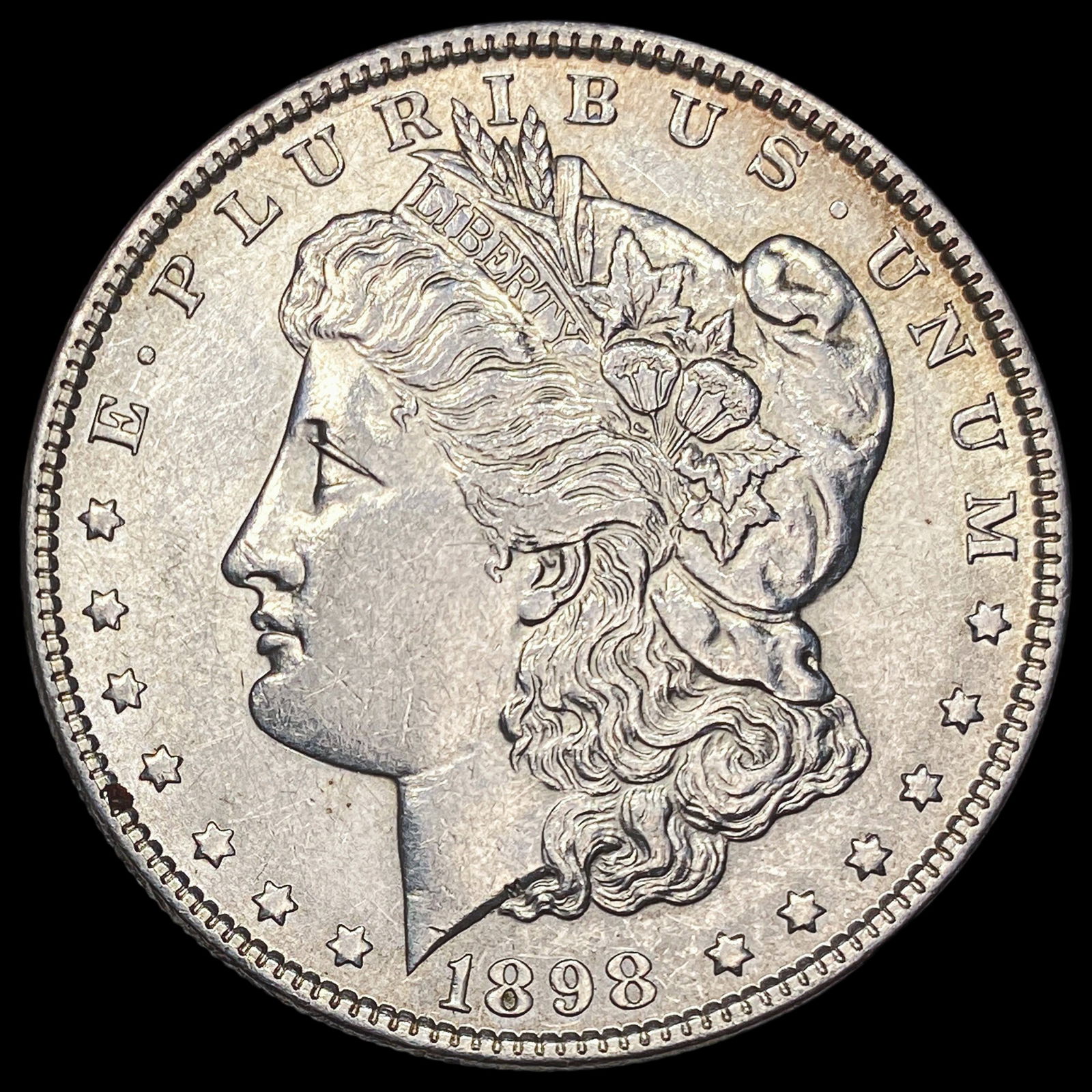 1898 Silver Morgan Dollar CLOSELY UNCIRCULATED: 1898 Silver Morgan Dollar CLOSELY UNCIRCULATED