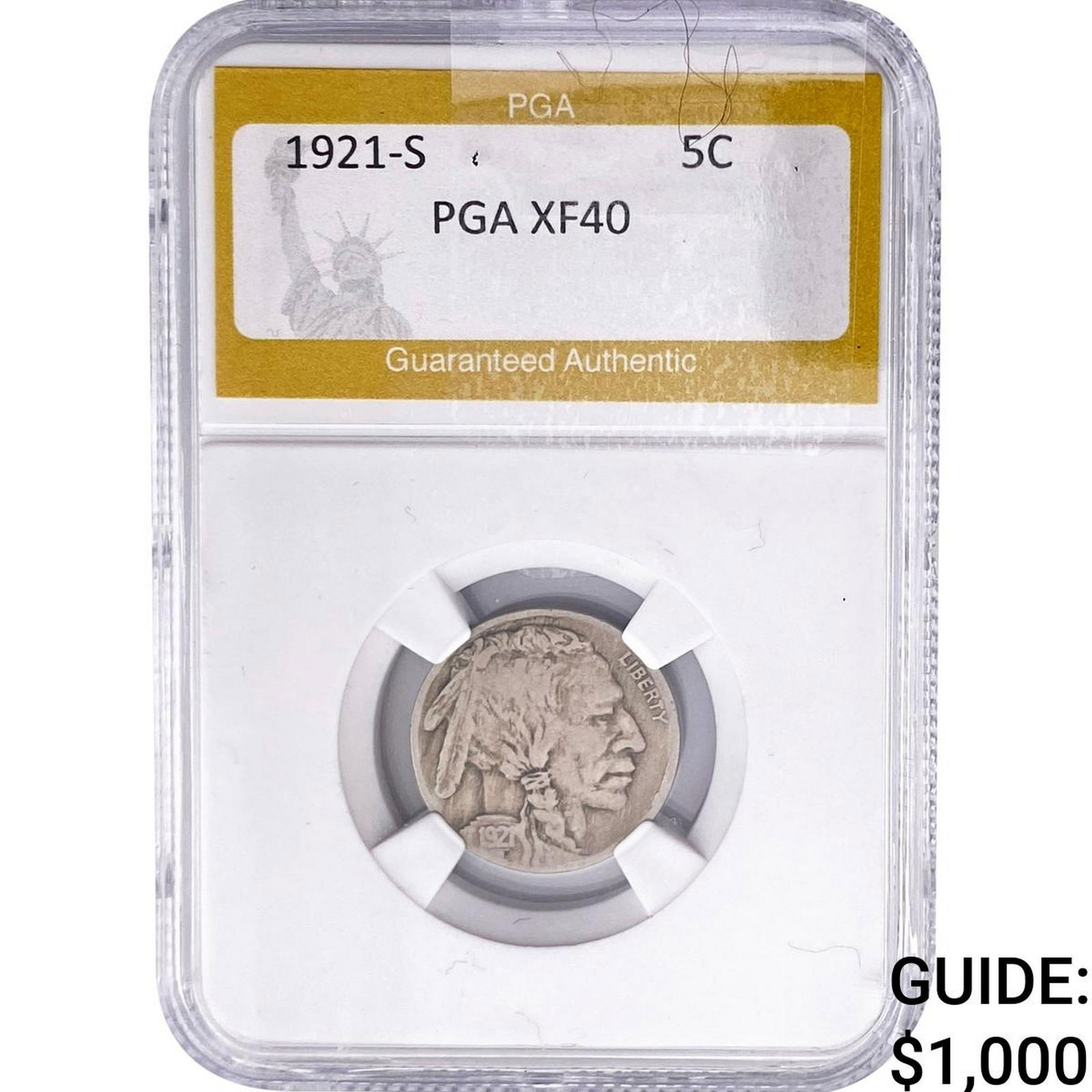 1921-S Buffalo Nickel PGA XF40 (1 of 2)